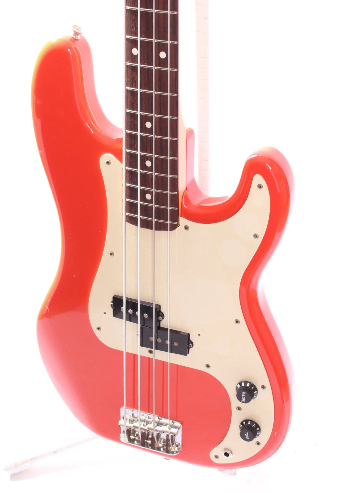 1993 Fender Precision Bass fiesta red - Image 3