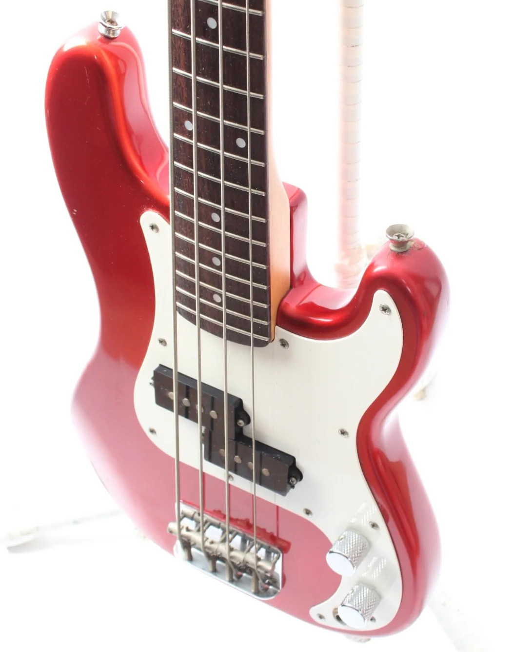 1993 Fender Precision Bass Mini MPB-33 candy apple red - Image 3