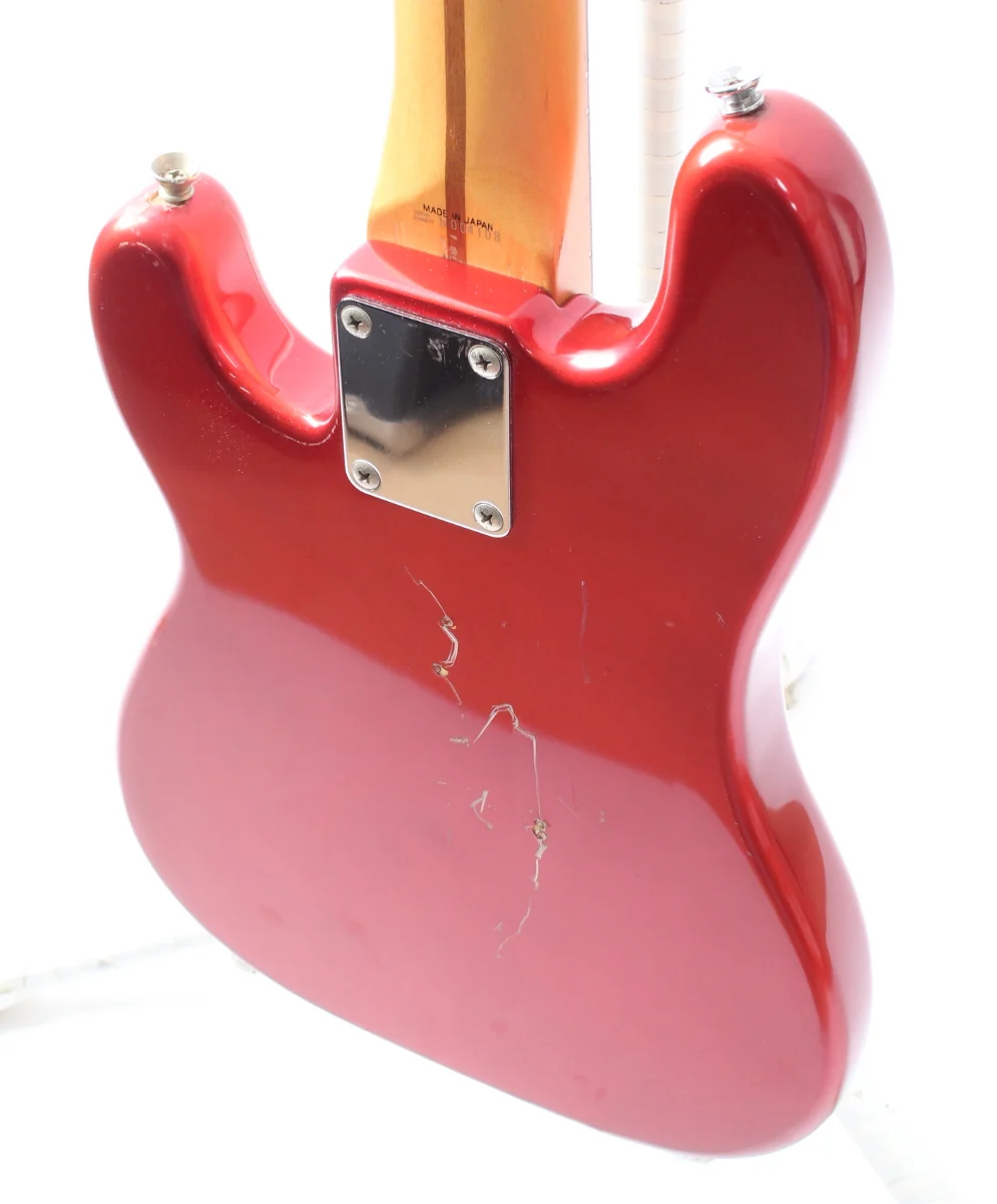 1993 Fender Precision Bass Mini MPB-33 candy apple red - Image 8