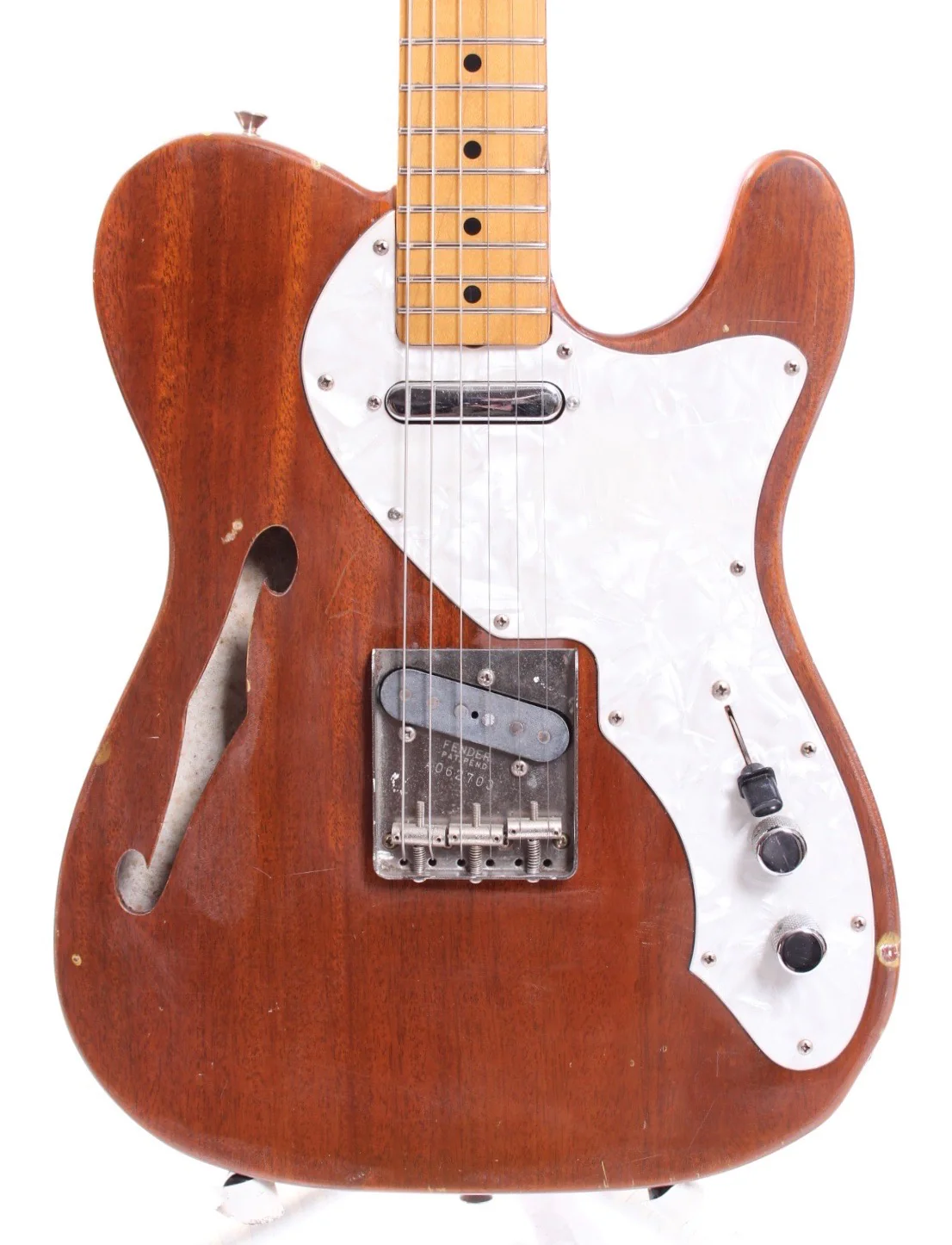 1993 Fender Telecaster Thinline 70 Reissue TN70-70 natural mahogany - Image 2
