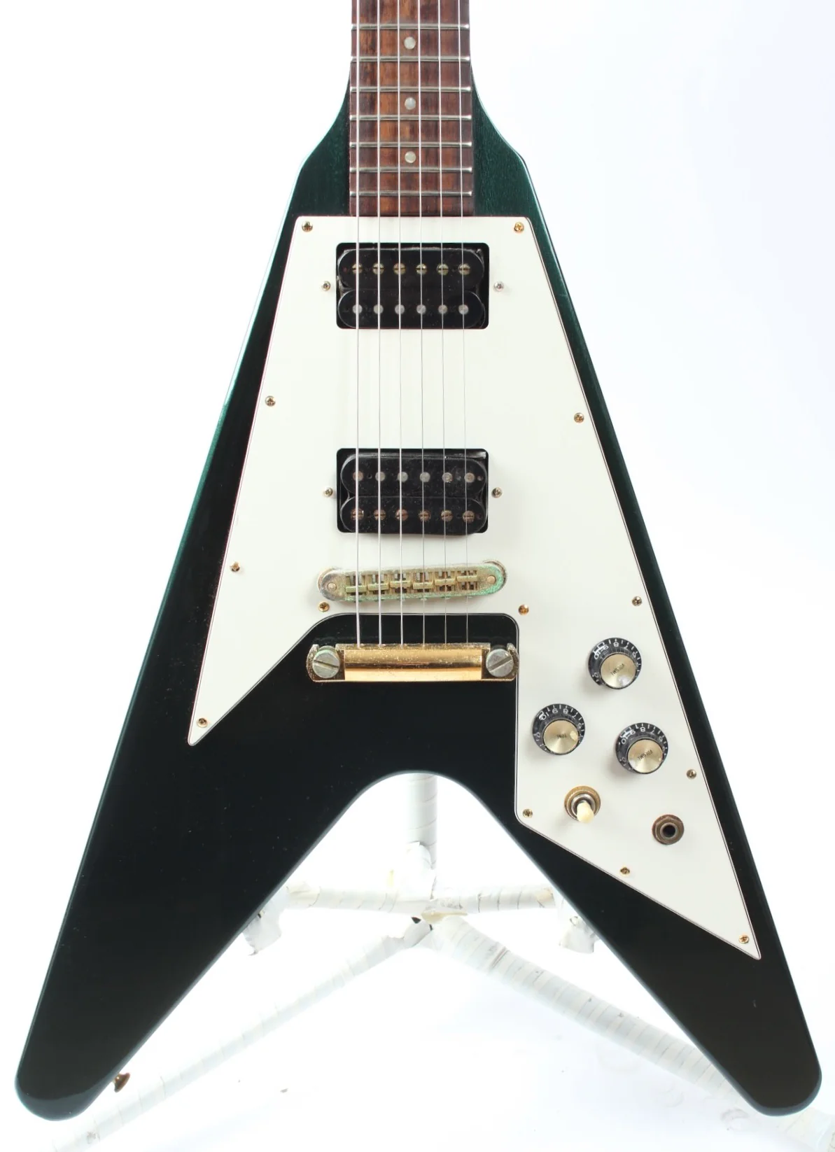 1993 Gibson Flying V metallic green - Image 2