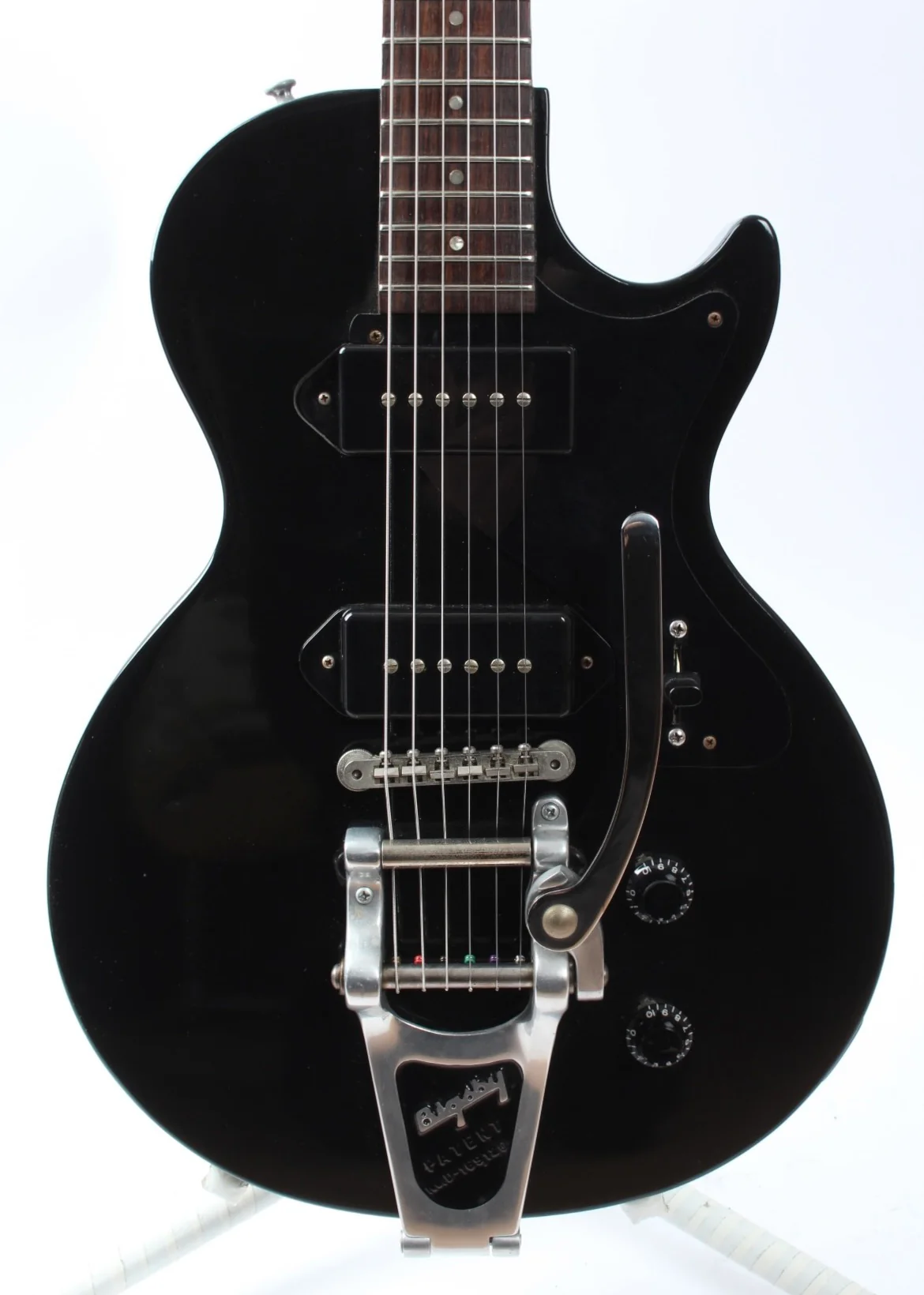 1993 Gibson Les Paul Junior Bigsby ebony - Image 2