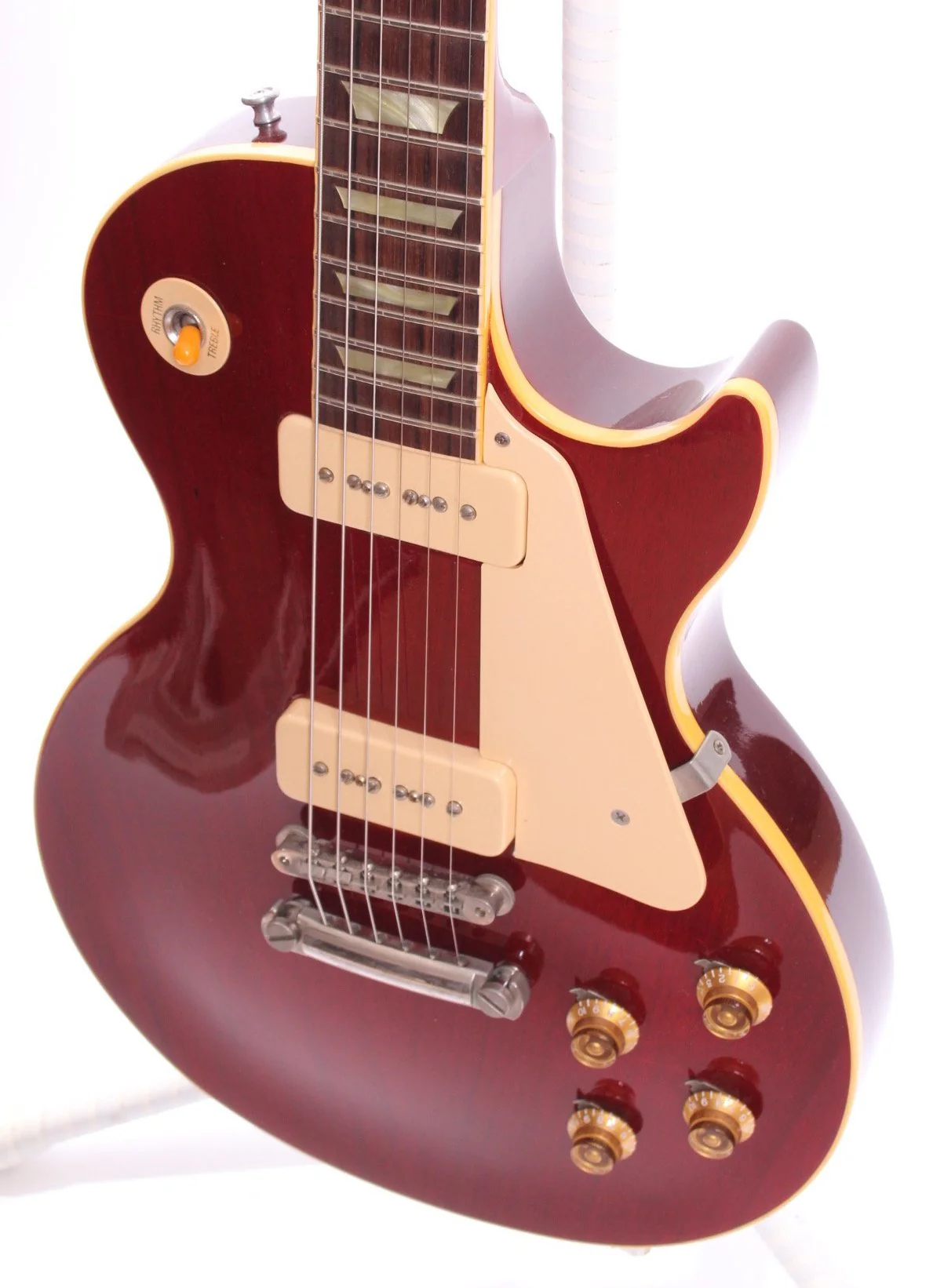 1993 Gibson Les Paul Limited Edition Mahogany P-90 Yamano cherry red - Image 3