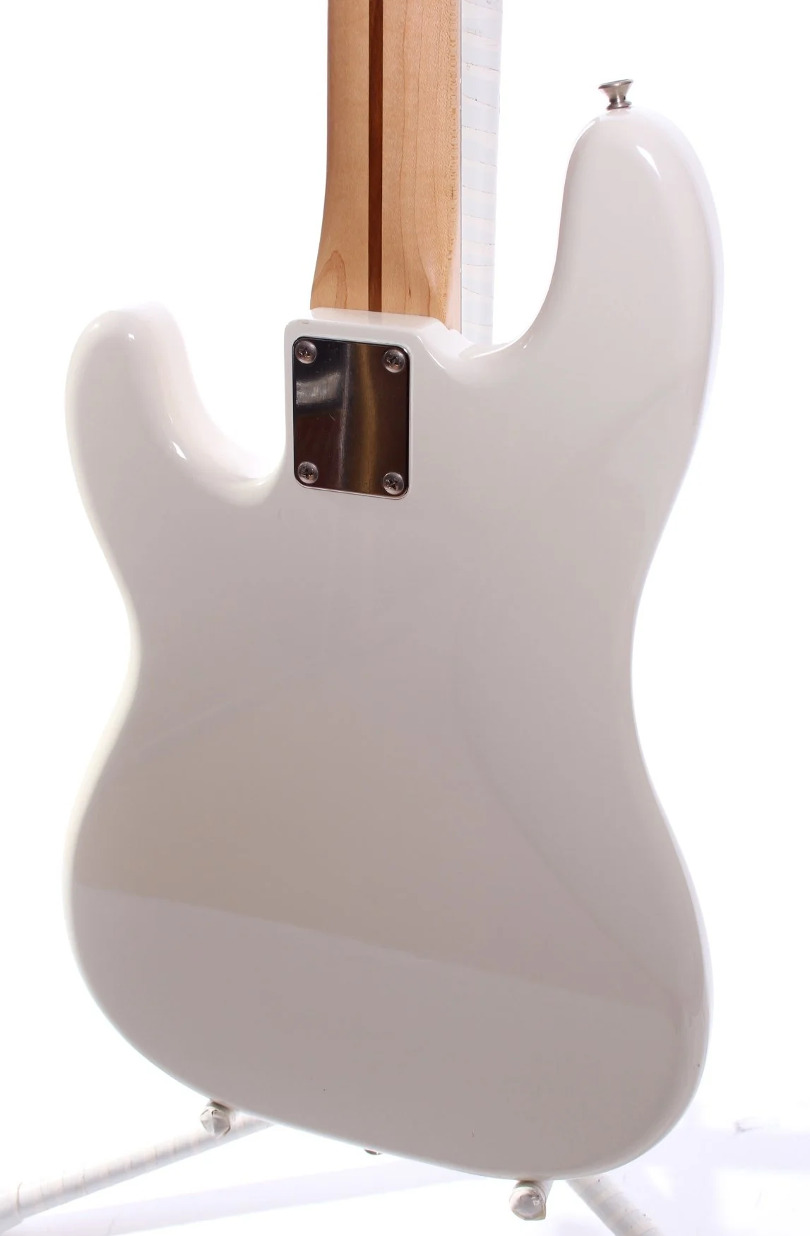 1993 Squier by Fender Japan Precision Bass olympic white - Image 3
