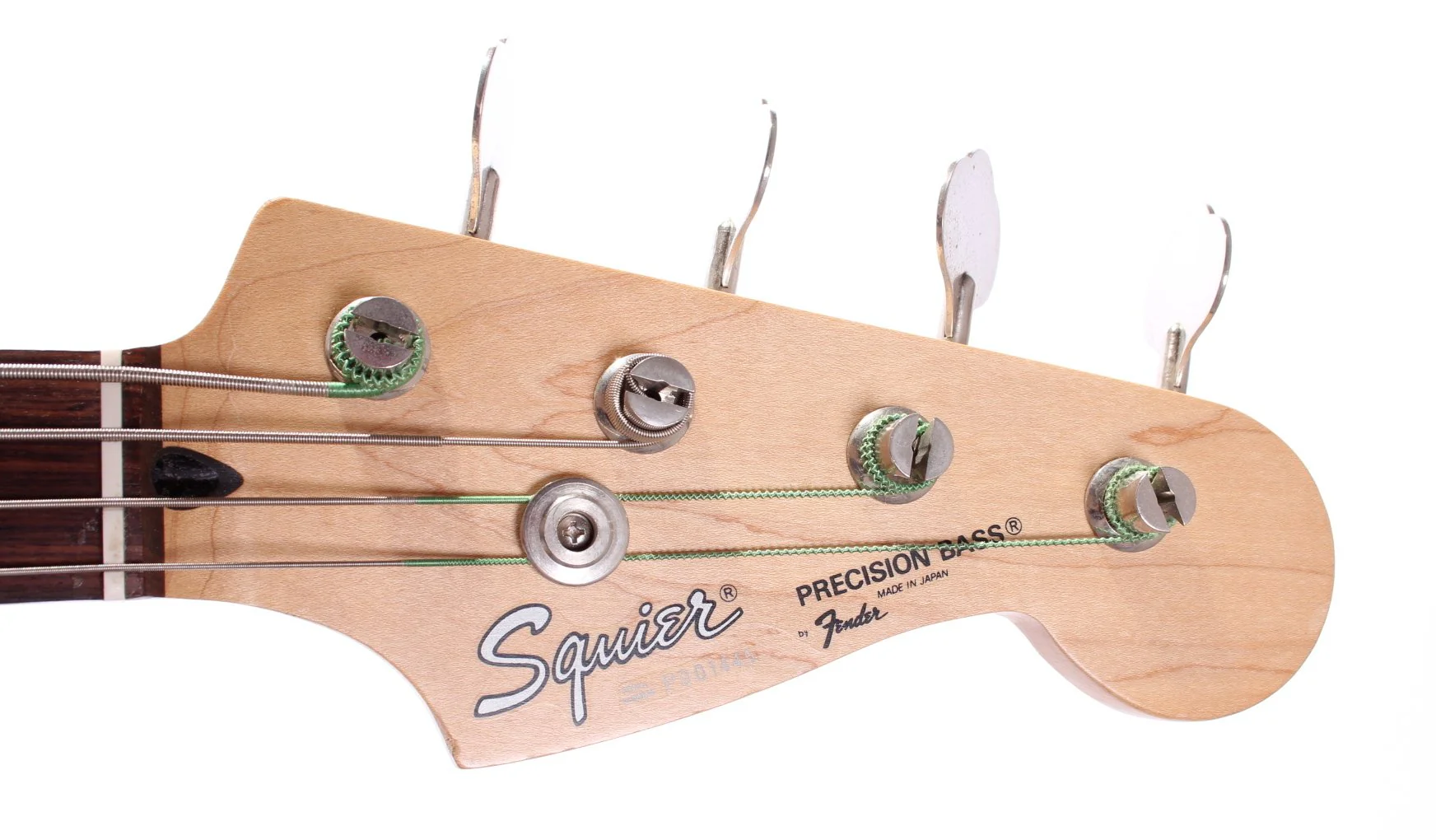 1993 Squier by Fender Japan Precision Bass olympic white - Image 8