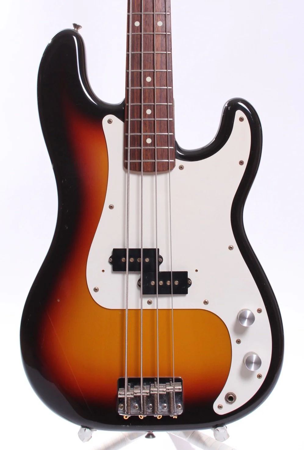 1993 Squier by Fender Japan Silver Series Precision Bass sunburst - Image 2