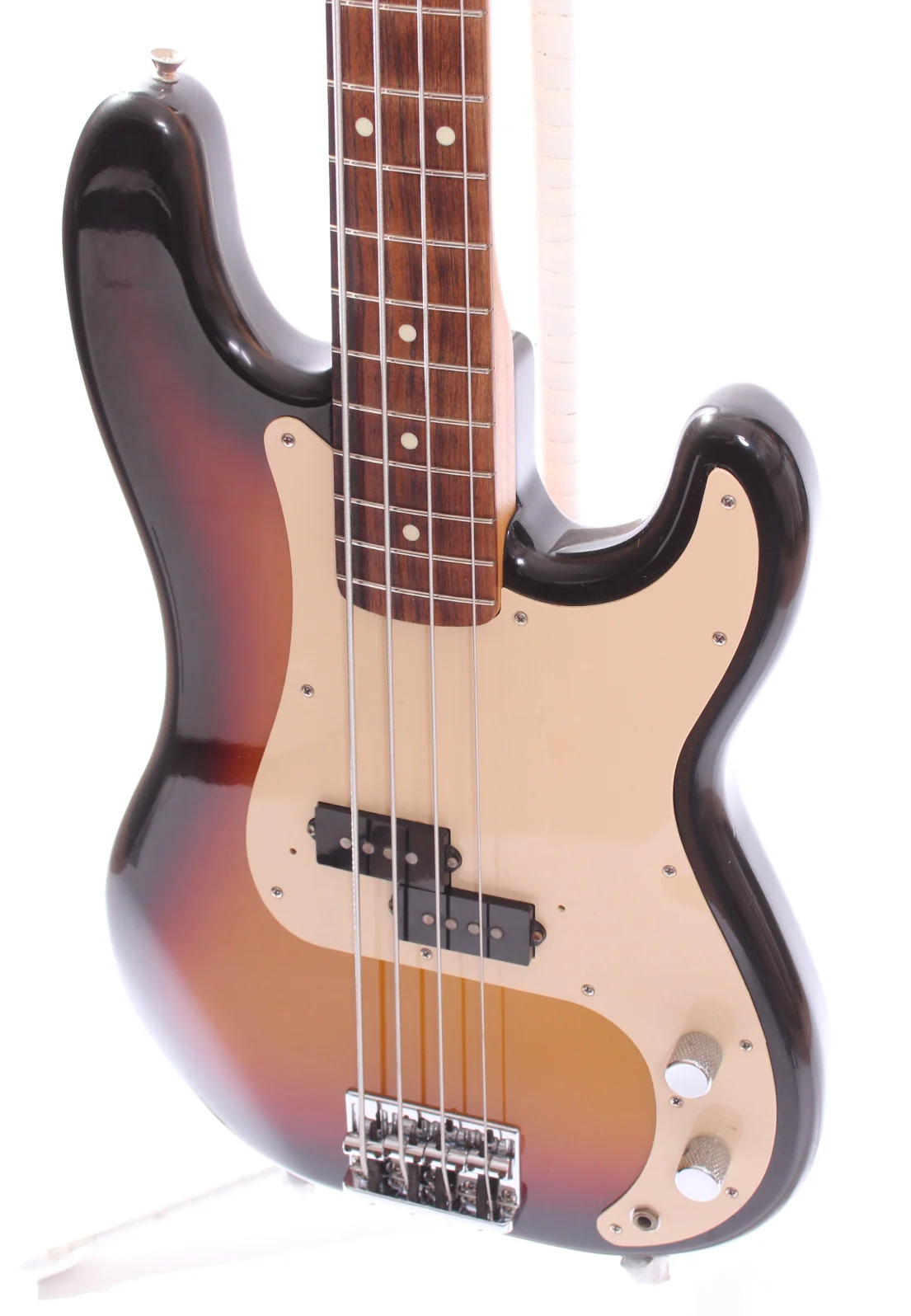 1993 Squier Precision Bass Silver Series sunburst - Image 3