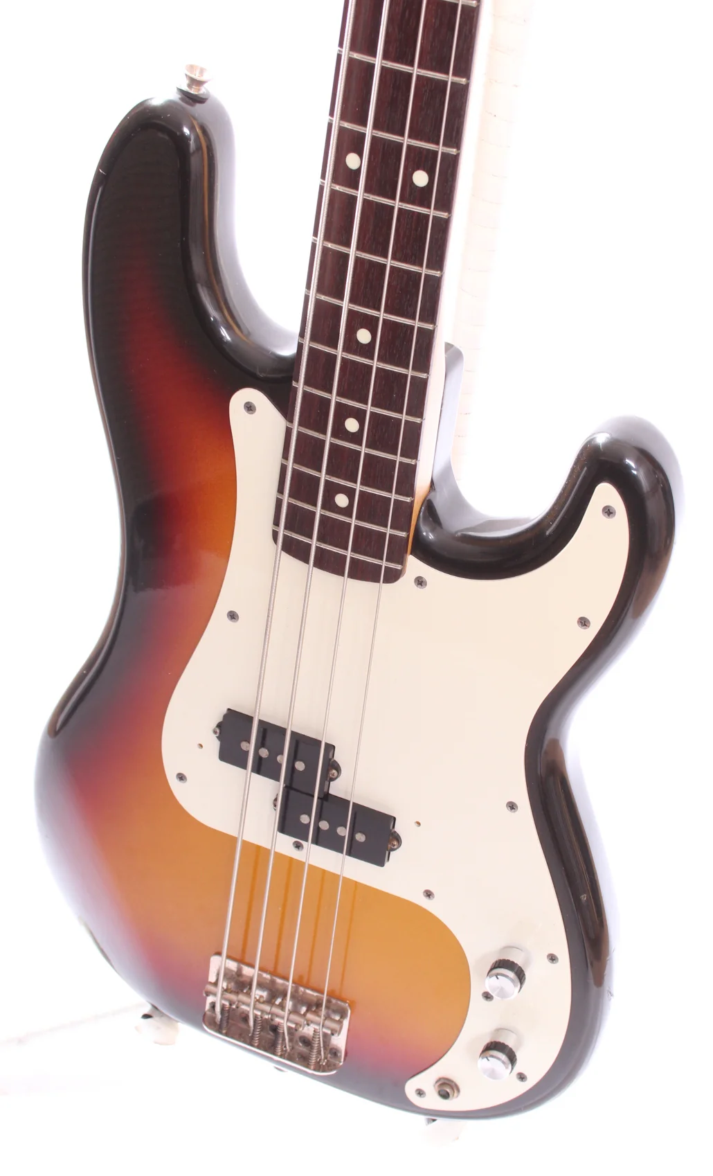 1993 Squier Precision Bass Silver Series sunburst - Image 3