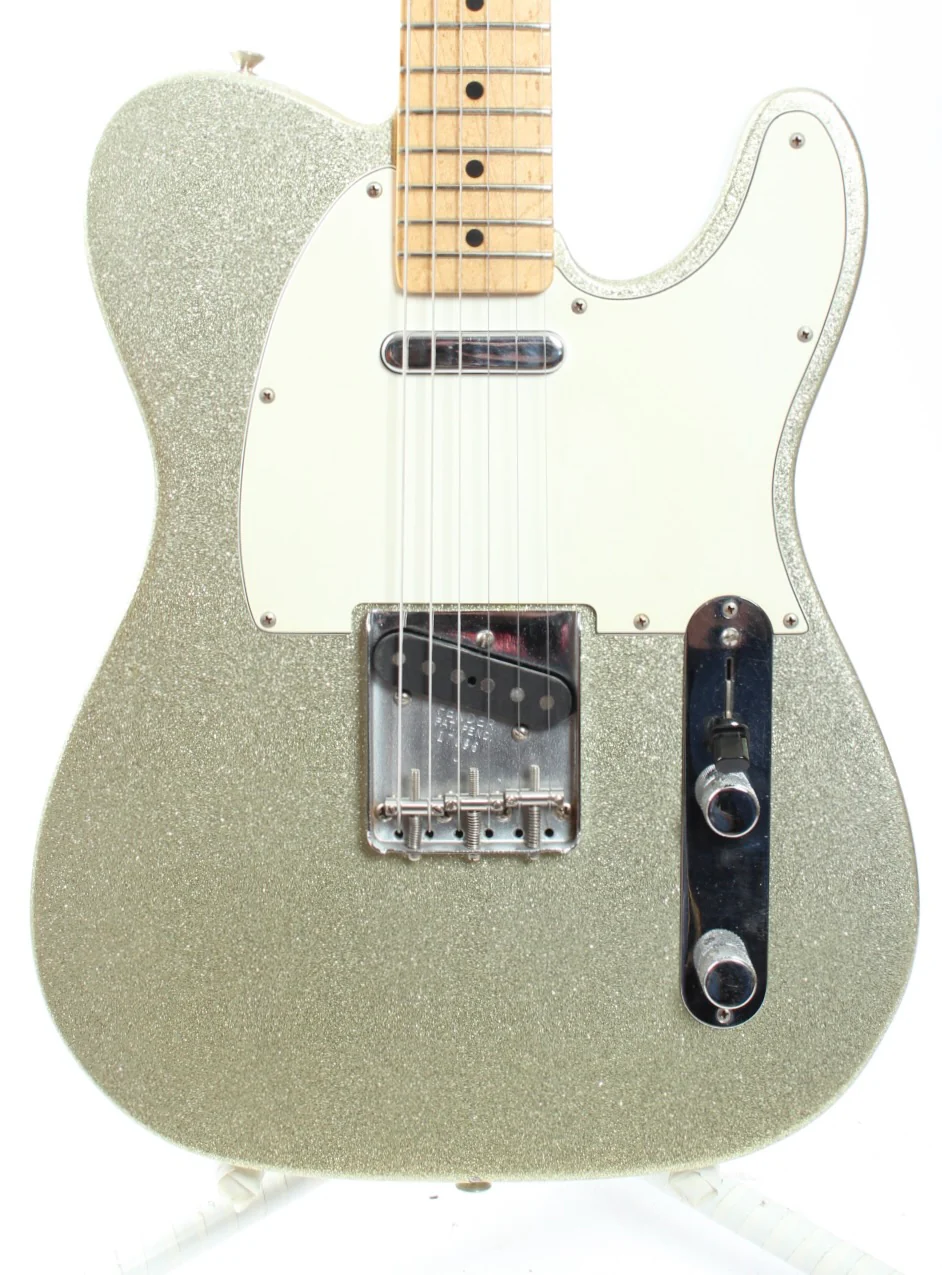 1994 Fender Custom Shop Sparkle Telecaster silver sparkle metallic - Image 2