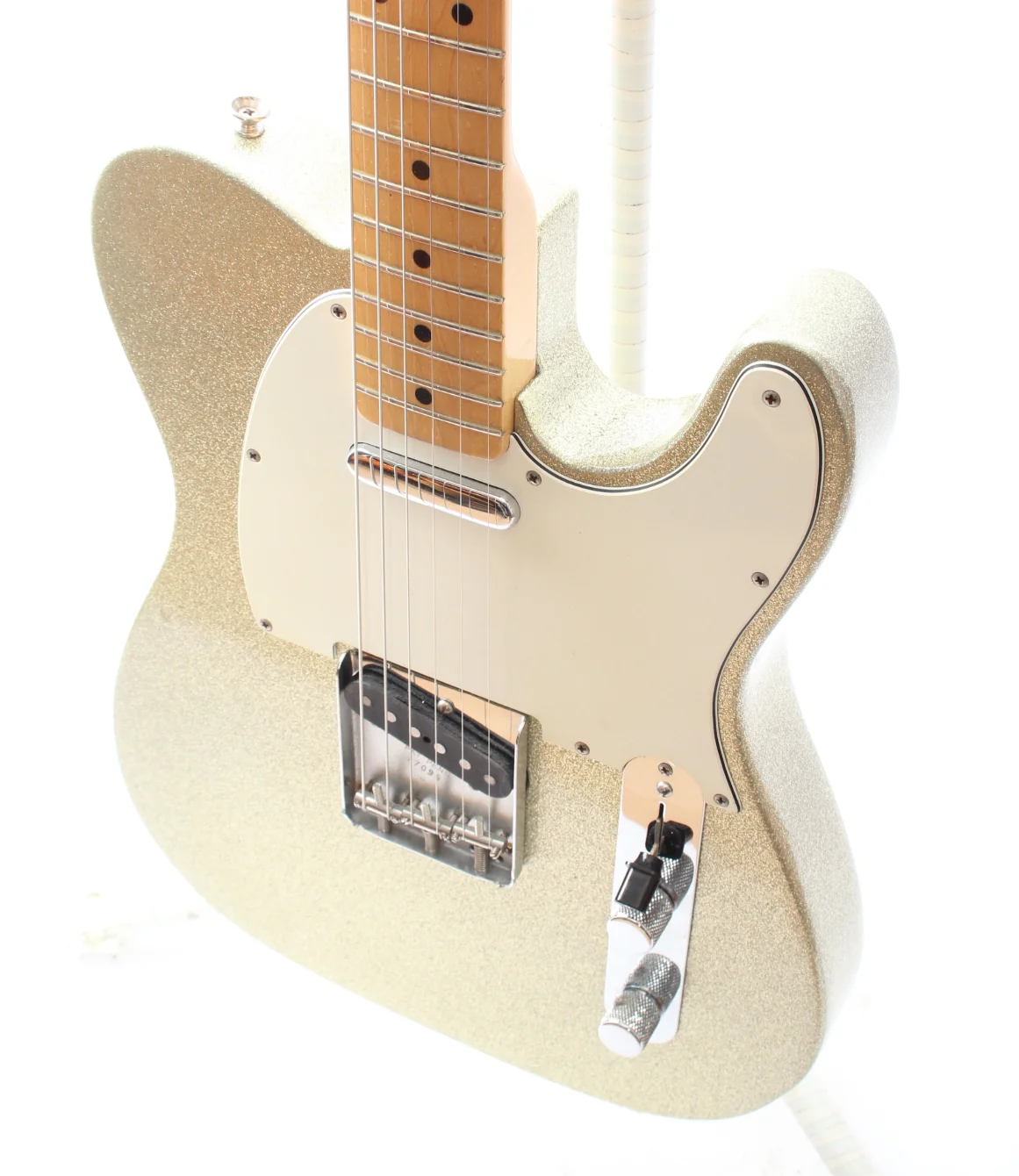 1994 Fender Custom Shop Sparkle Telecaster silver sparkle metallic - Image 3