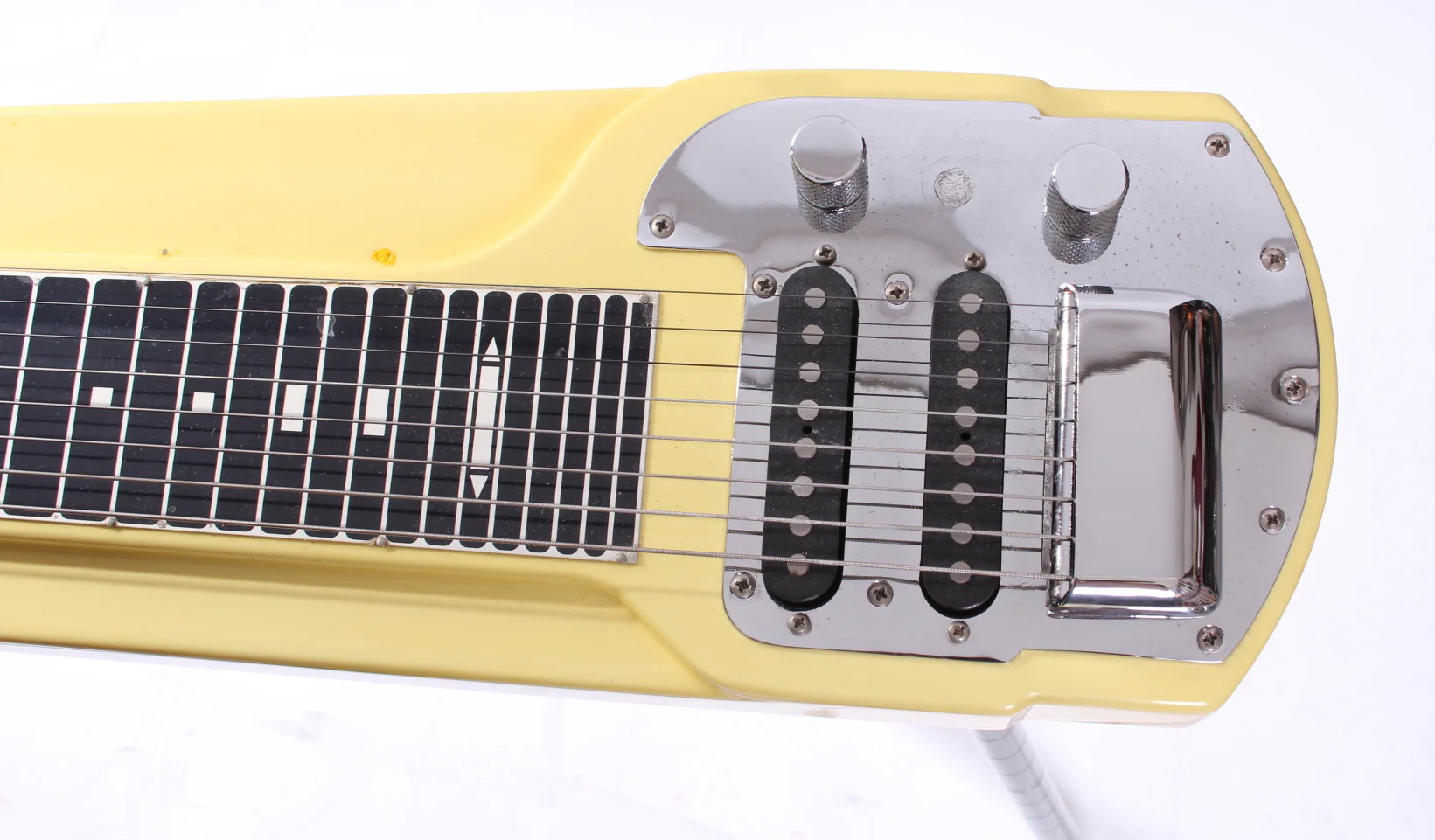 1994 Fender Deluxe 8 Console Lap Steel vintage white - Image 4