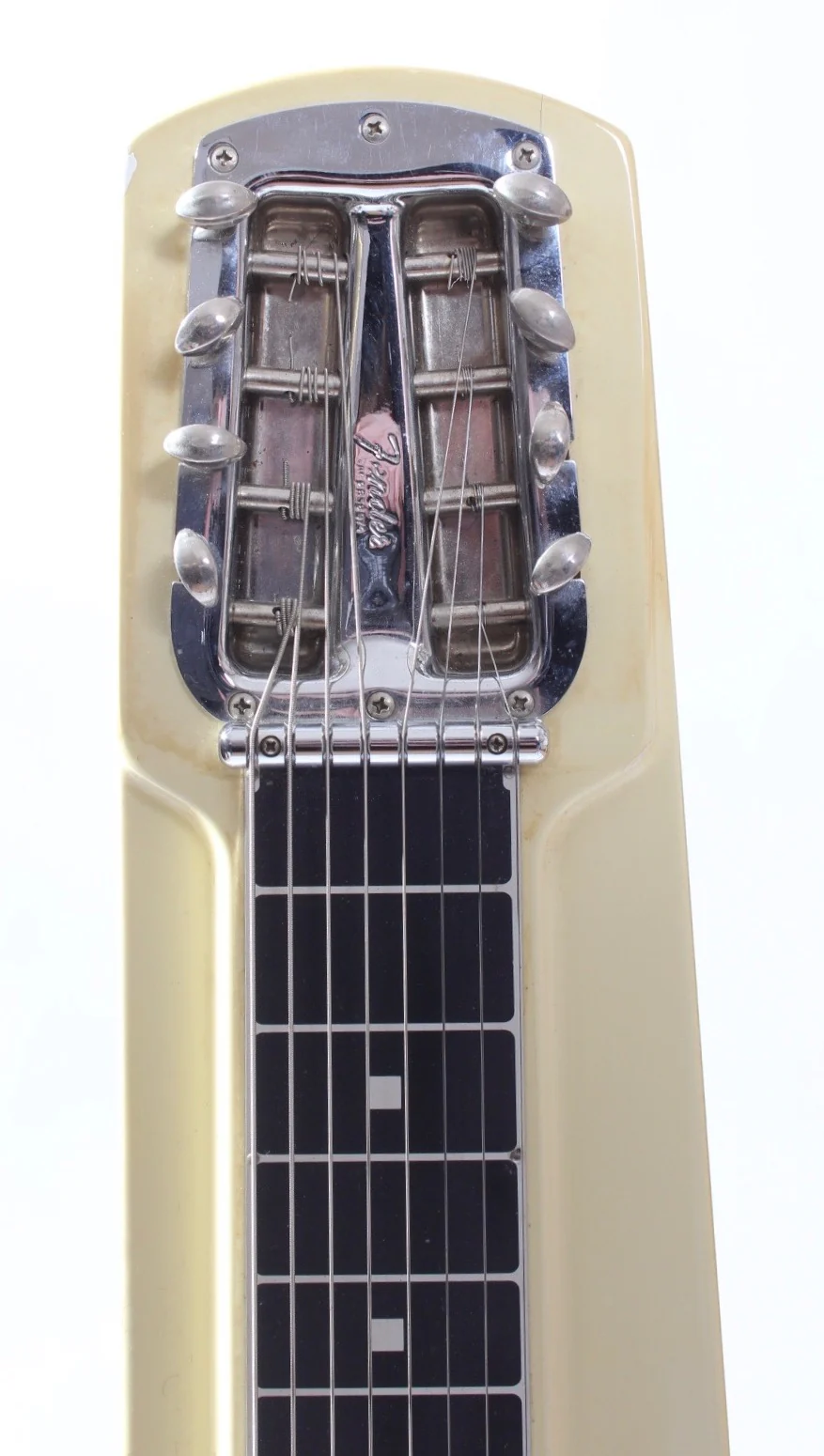 1994 Fender Deluxe 8 Lap Steel vintage white - Image 2
