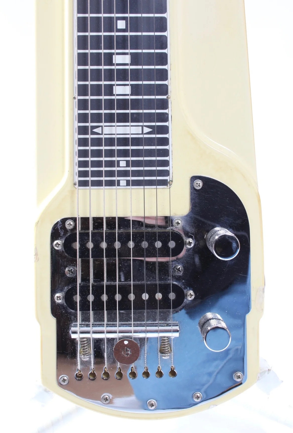 1994 Fender Deluxe 8 Lap Steel vintage white - Image 4