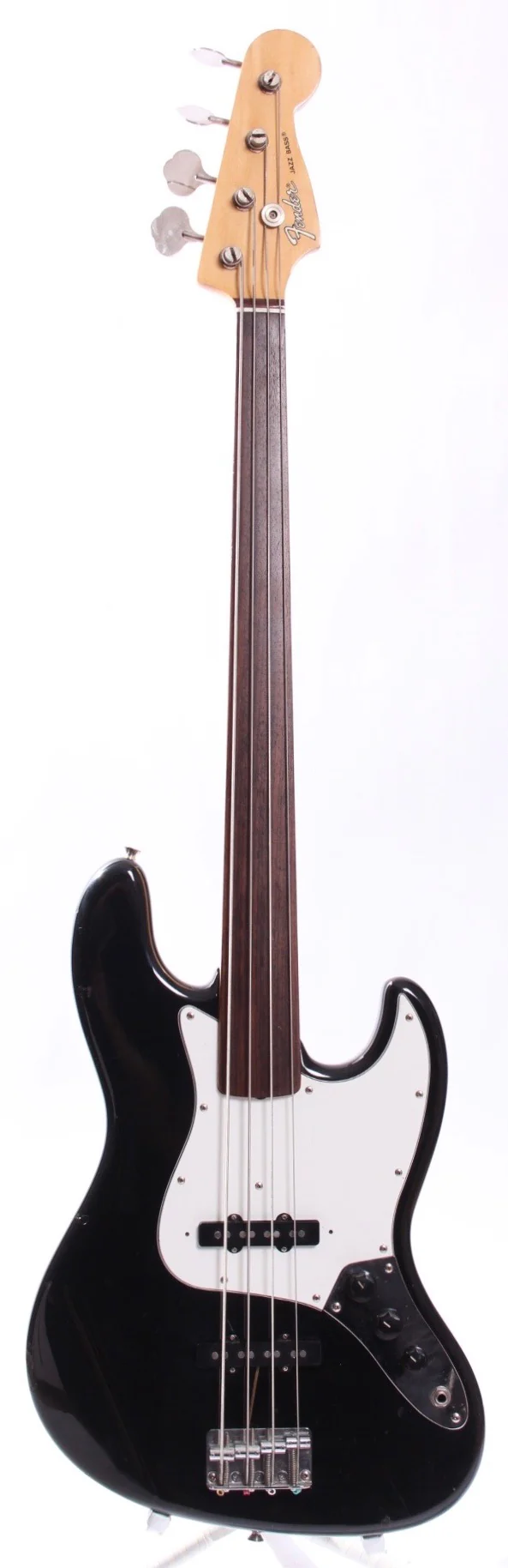 1994 Fender Jazz Bass factory fretless no lines black