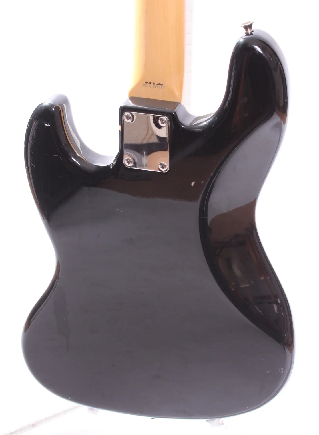 1994 Fender Jazz Bass factory fretless no lines black - Image 8