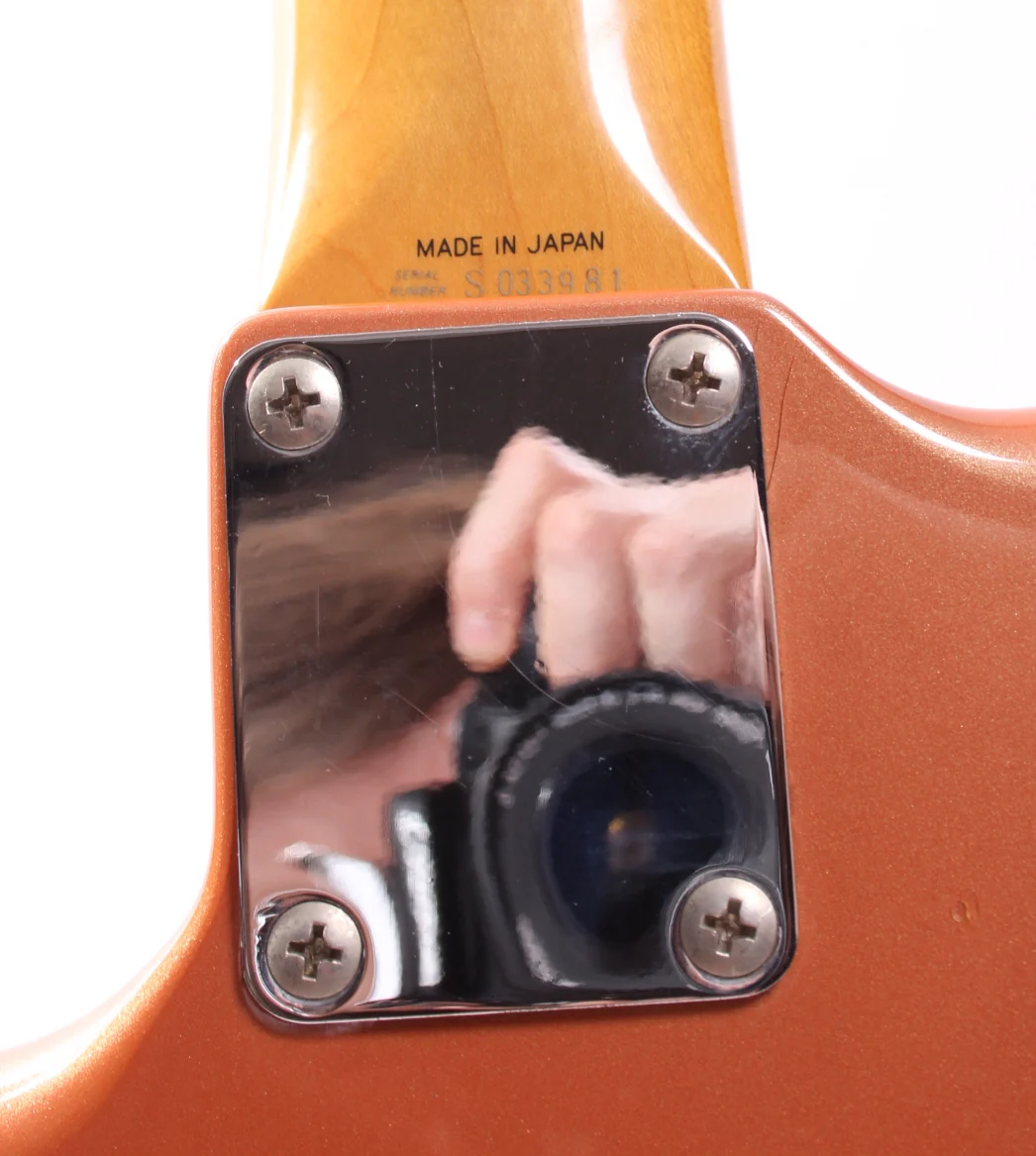 1994 Fender Jazzmaster 66 Reissue burgundy mist matching headstock - Image 11