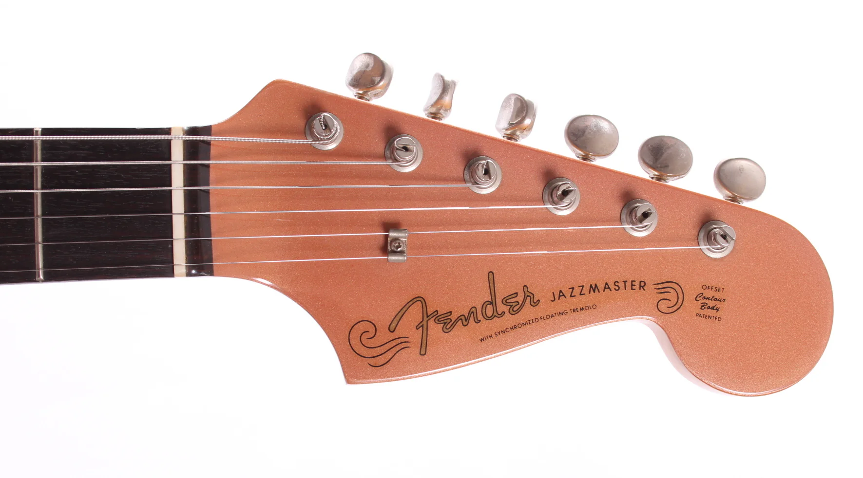 1994 Fender Jazzmaster 66 Reissue burgundy mist matching headstock - Image 5