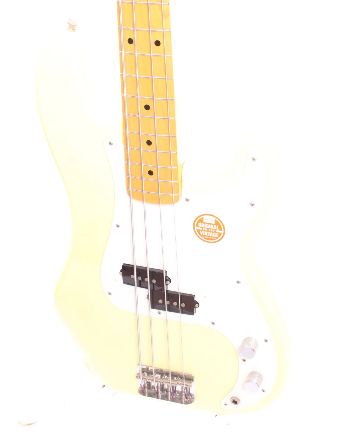 1994 Fender Precision Bass 57 Reissue vintage white - Image 3