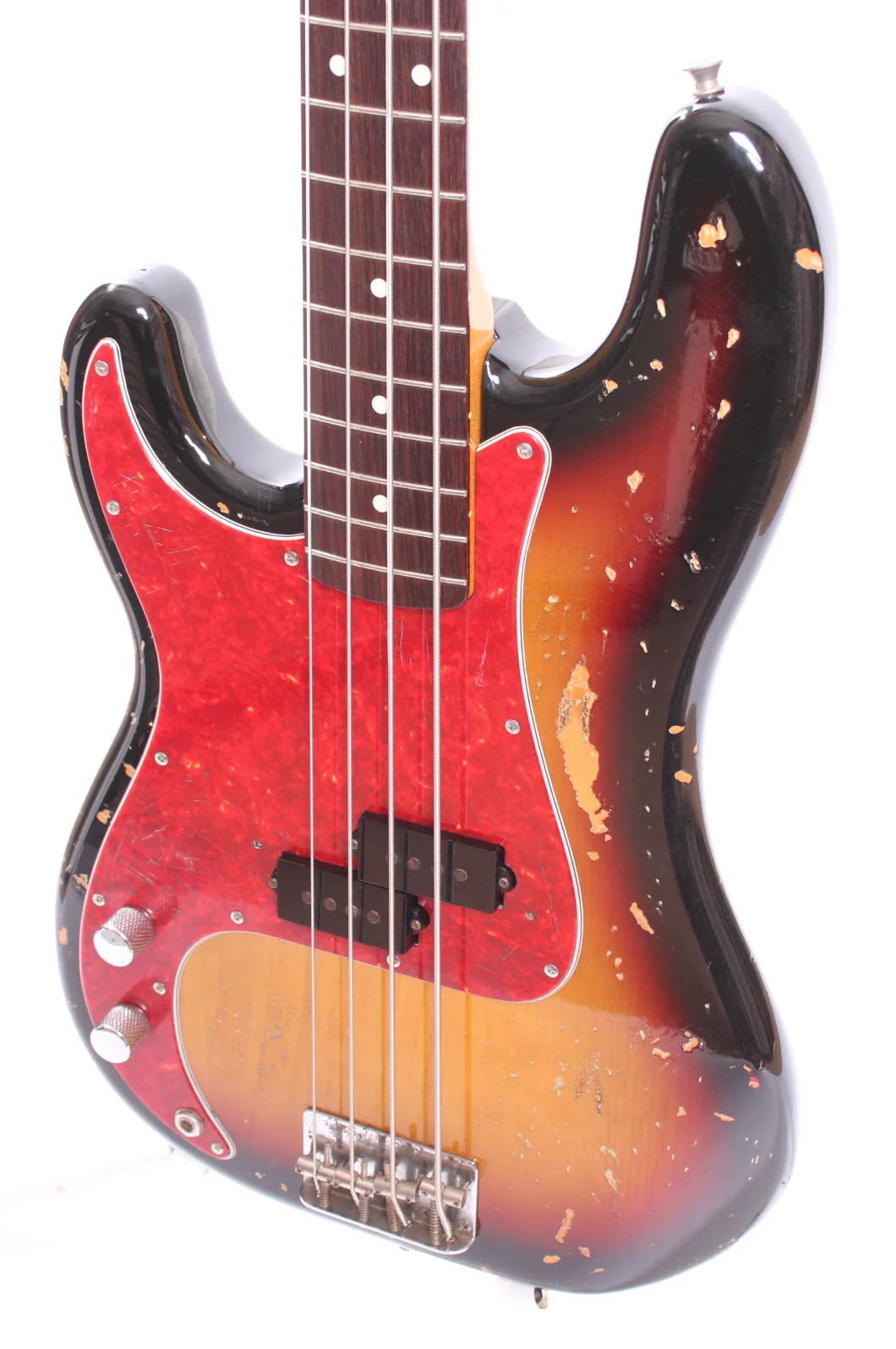 1994 Fender Precision Bass 62 Reissue lefty sunburst - Image 3