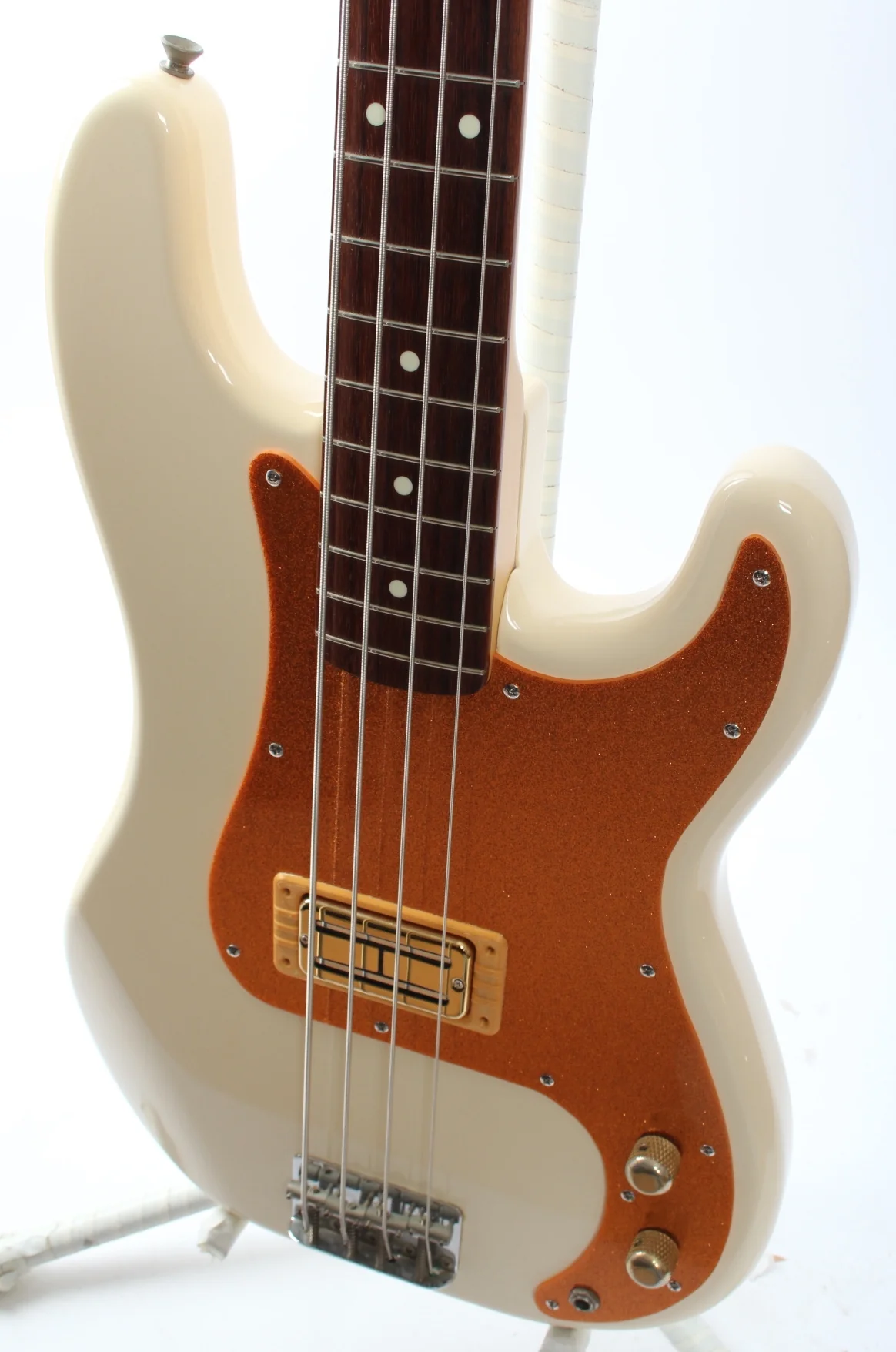 1994 Fender Precision Bass vintage white Supertron pickup - Image 3