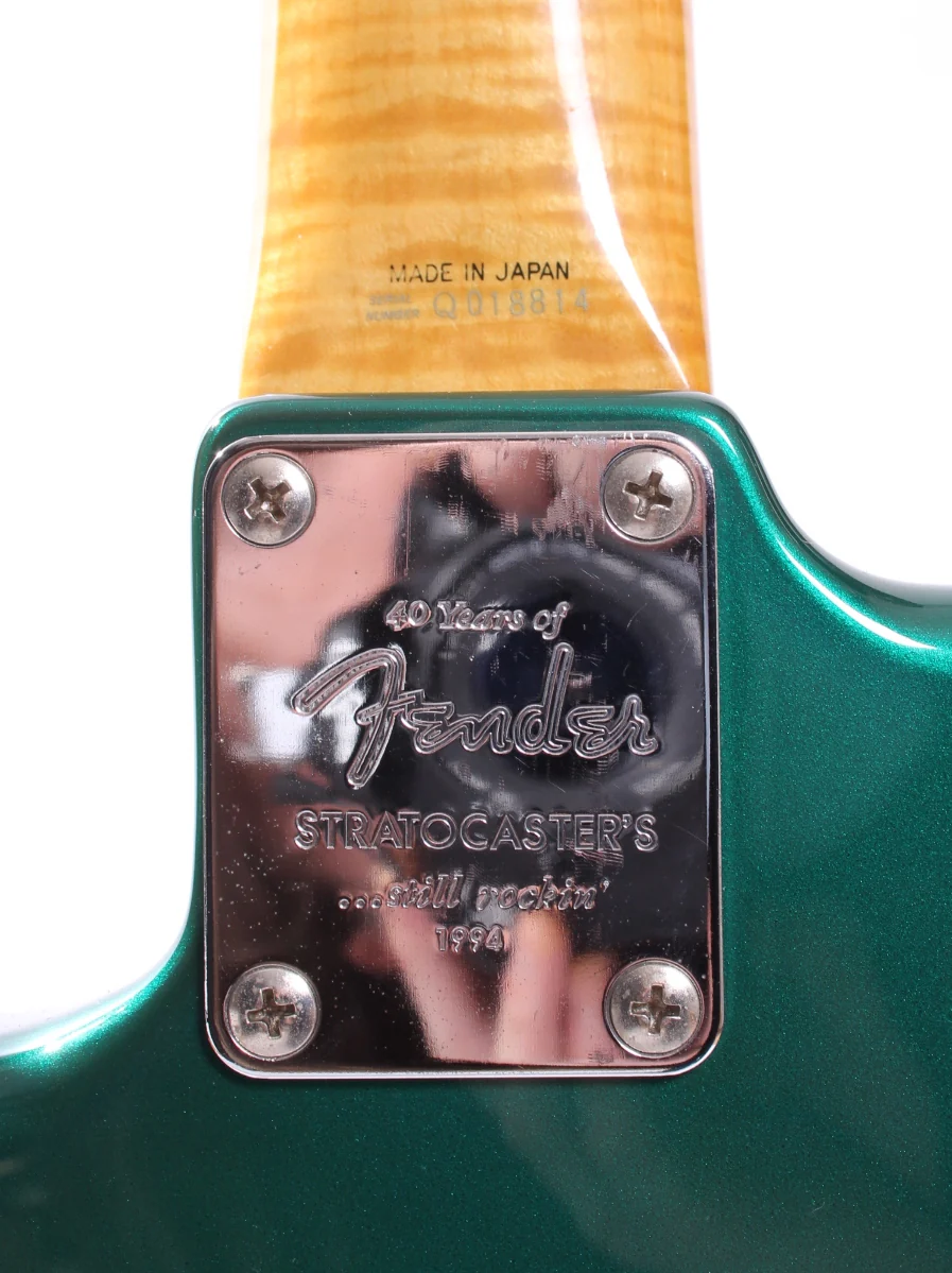 1994 Fender Stratocaster '62 Reissue matching headstock photoflame lake placid blue - Image 11