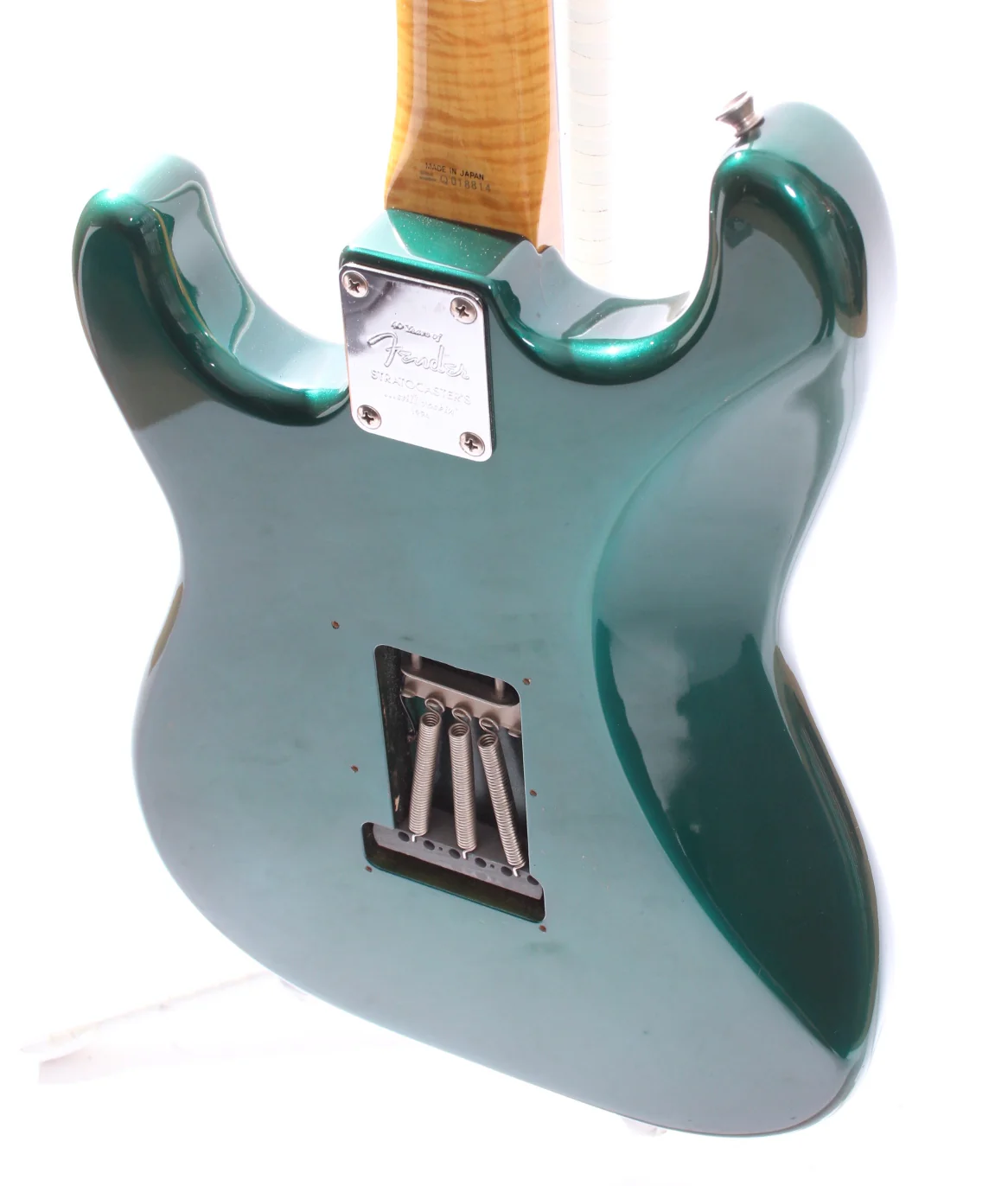 1994 Fender Stratocaster '62 Reissue matching headstock photoflame lake placid blue - Image 8