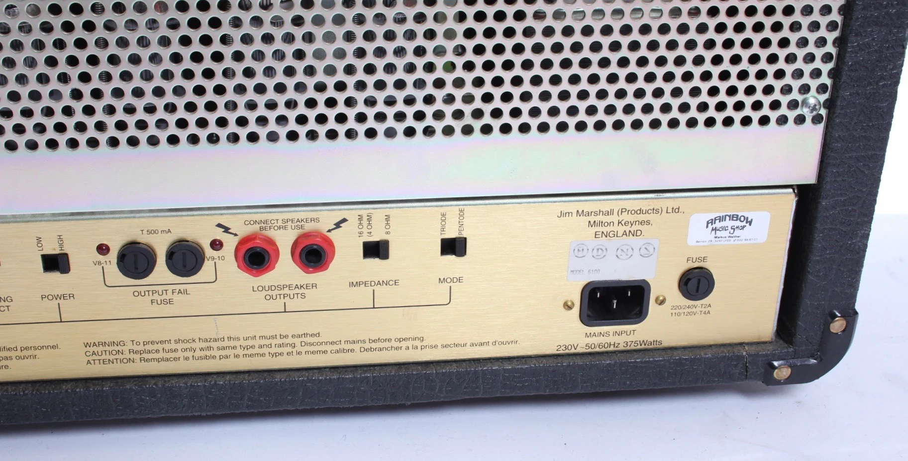 1994 Marshall 6100 LM Anniversary Series black - Image 6