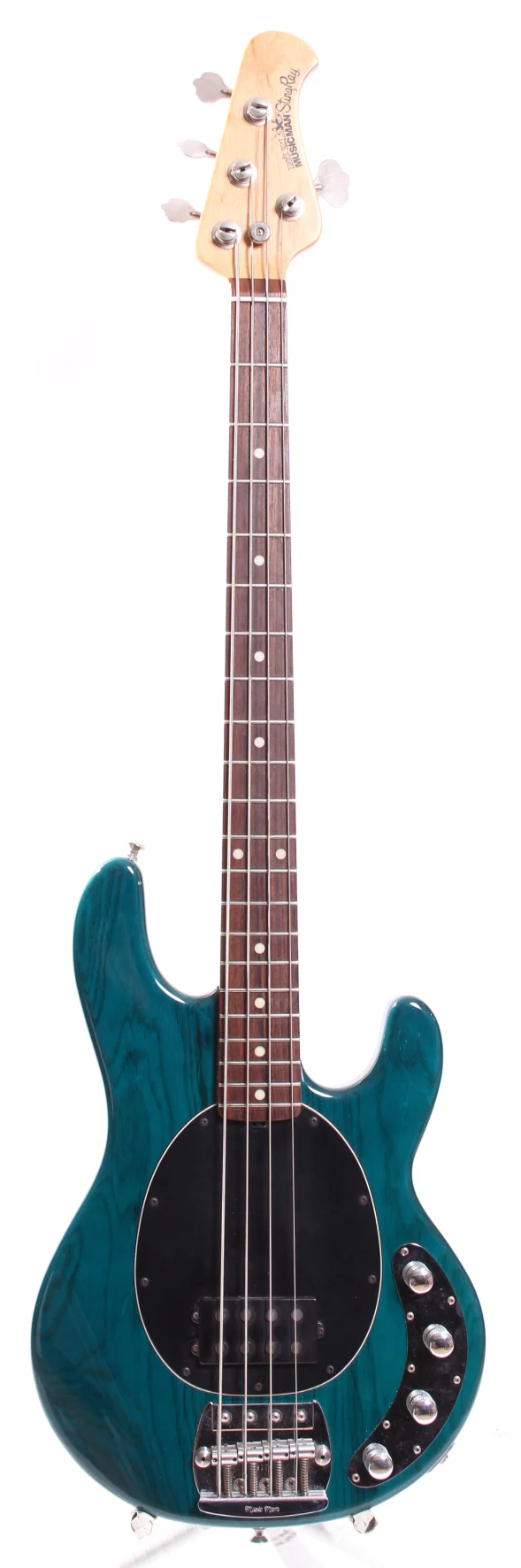 1994 Music Man Stingray teal green transparent