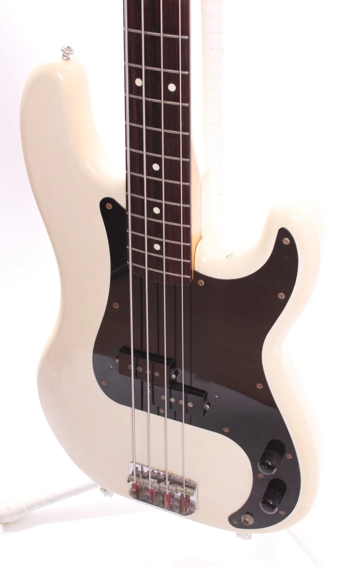 1994 Squier by Fender Japan Precision Bass vintage white - Image 3