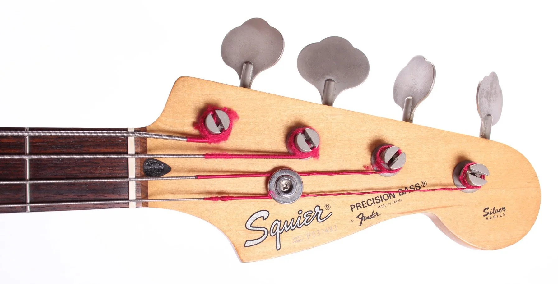 1994 Squier by Fender Japan Precision Bass vintage white - Image 5