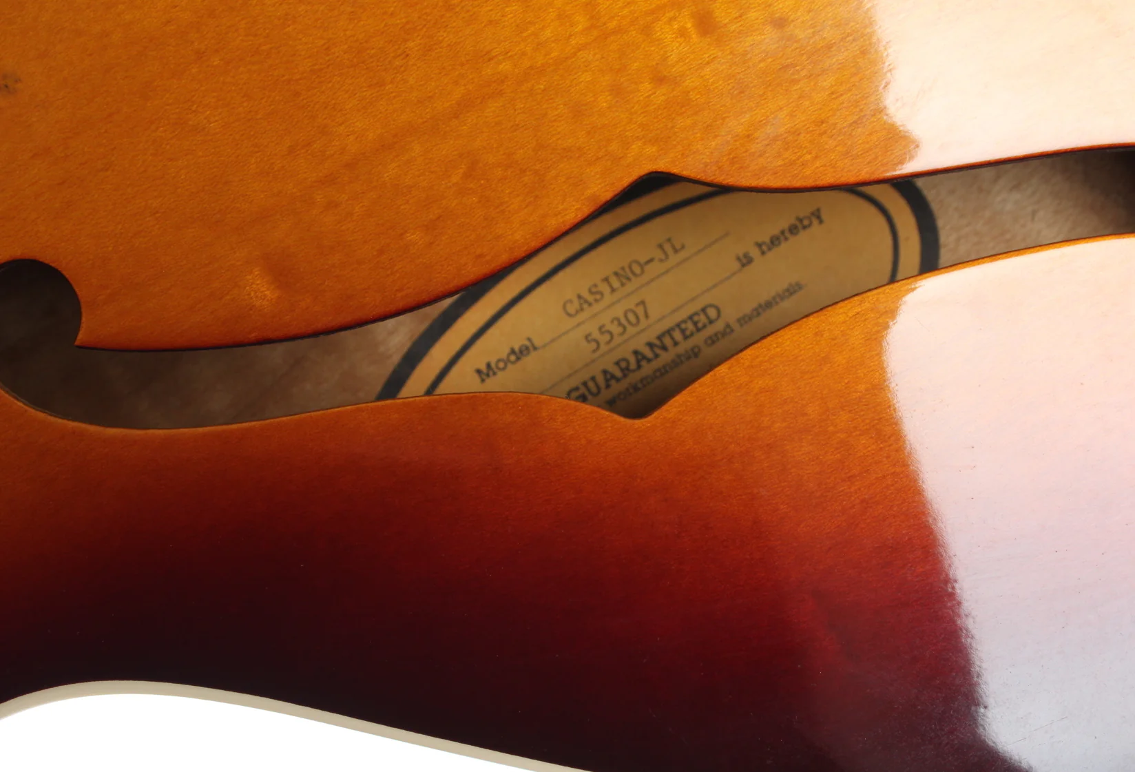 1995 Epiphone Casino-JL John Lennon sunburst - Image 11