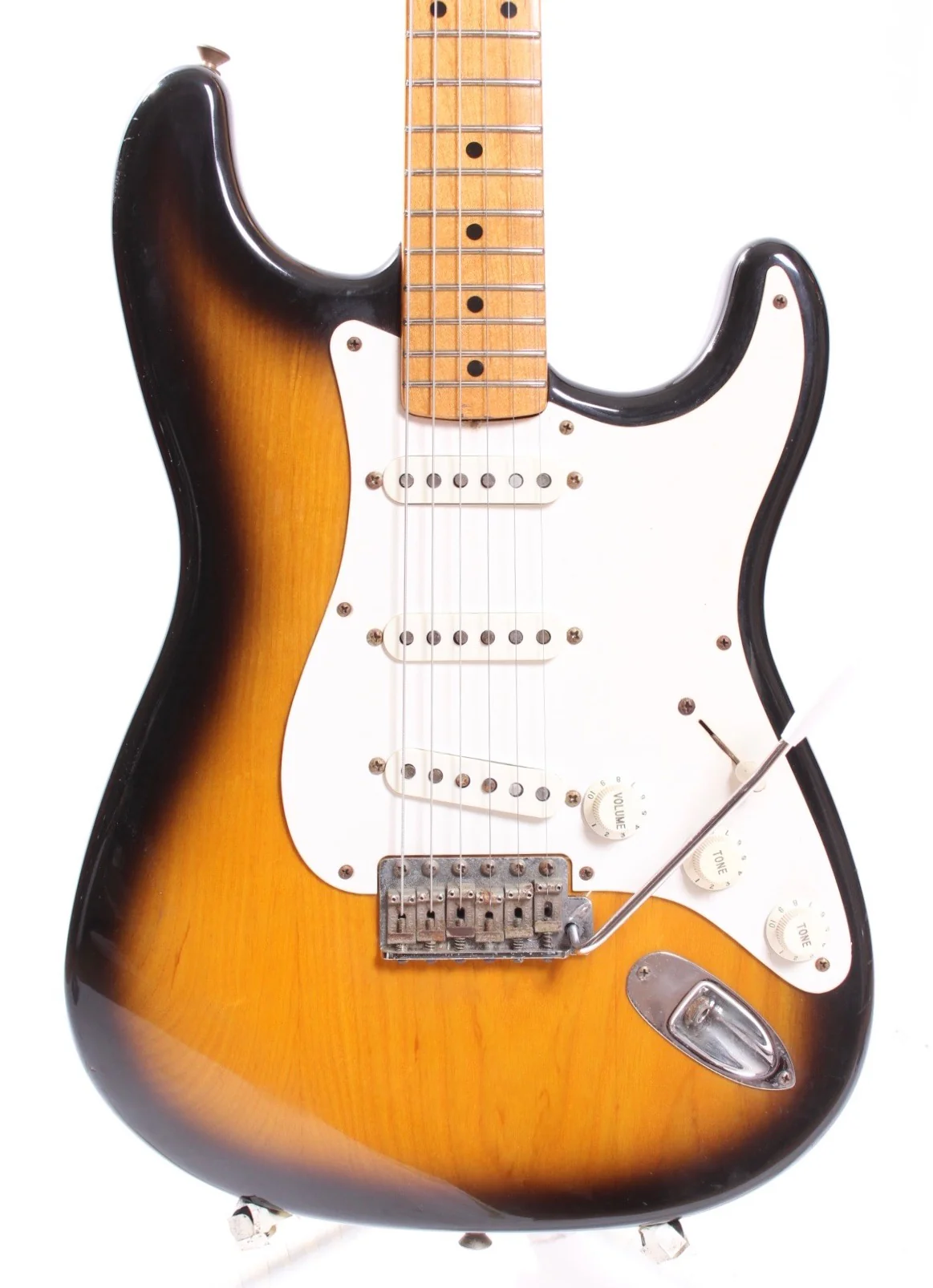 1995 Fender Stratocaster American Vintage 54 Reissue Limited Edition Poodle Case sunburst - Image 2