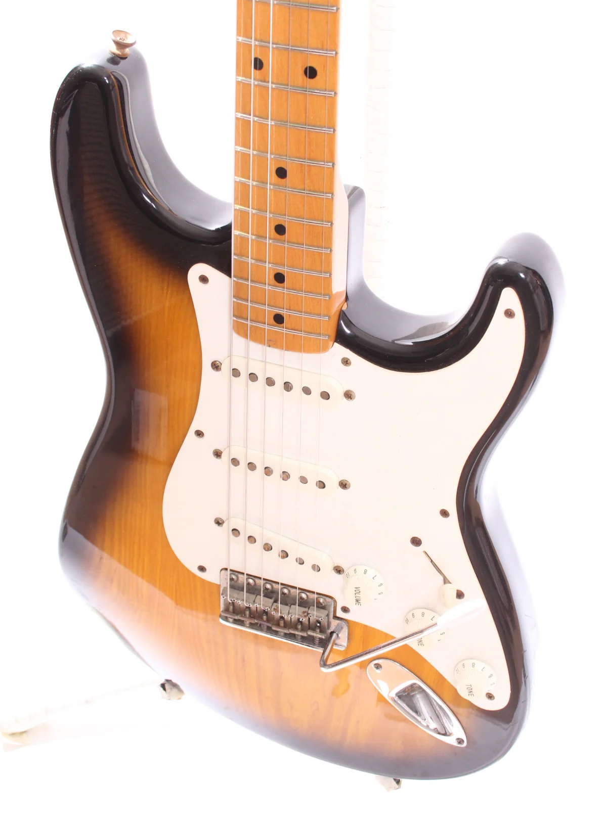 1995 Fender Stratocaster American Vintage 54 Reissue Limited Edition Poodle Case sunburst - Image 3