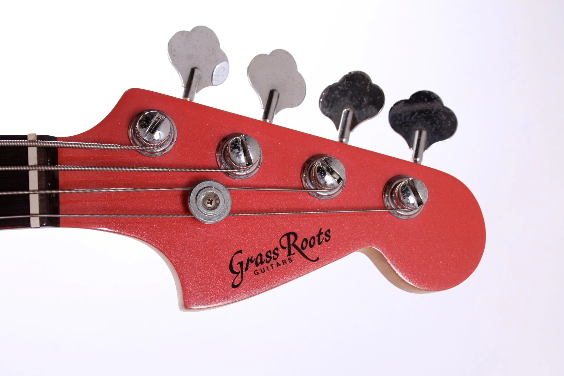 1995 Grassroots by ESP Jaguar Bass champagne sparkle - Image 5