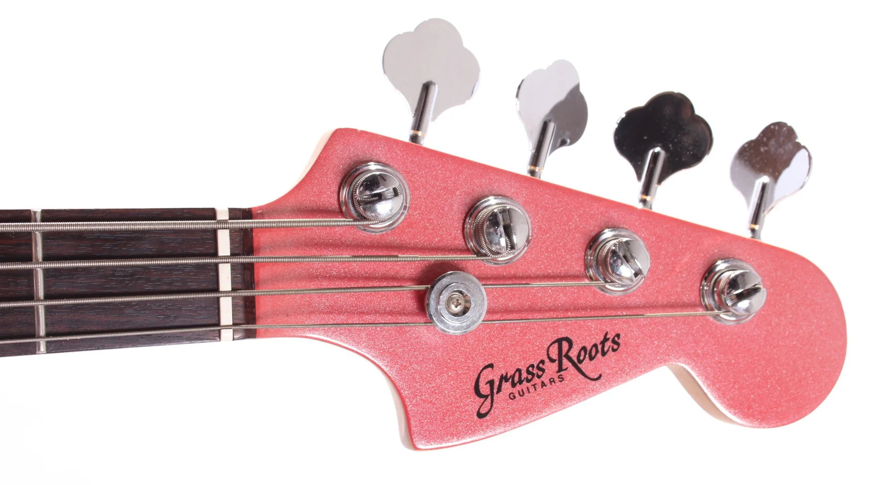 1995 Grassroots by ESP Jaguar Bass champagne sparkle - Image 5