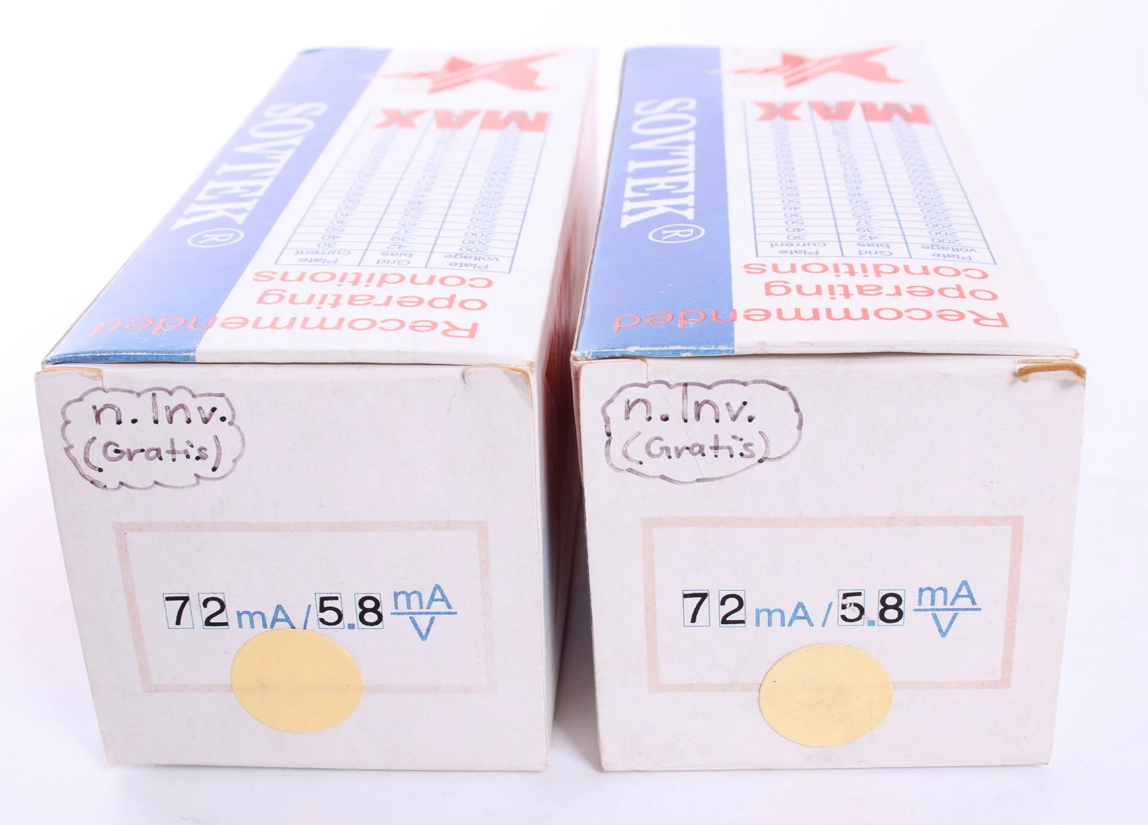 1995 Sovtek 300B NOS Tube Matching Duet 72MA - Image 3