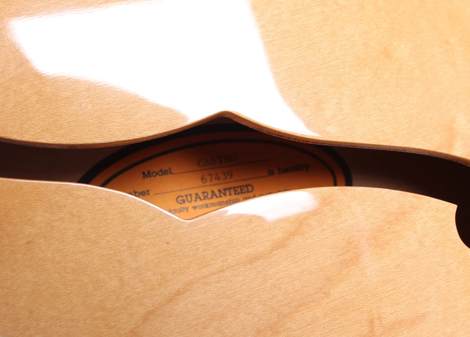 1996 Epiphone Casino natural - Image 11