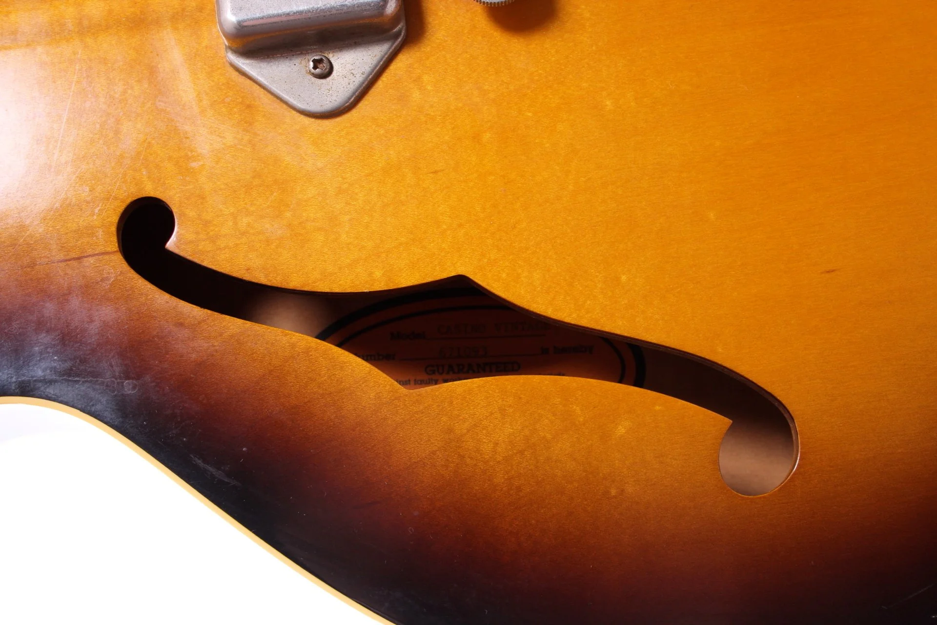 1996 Epiphone Japan Casino Vintage sunburst - Image 9