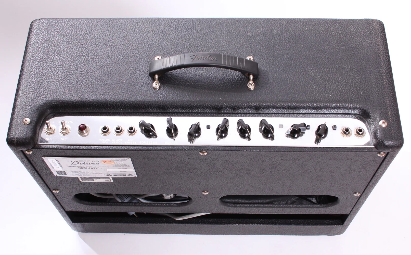 1996 Fender Hot Rod Deluxe USA black tolex - Image 3