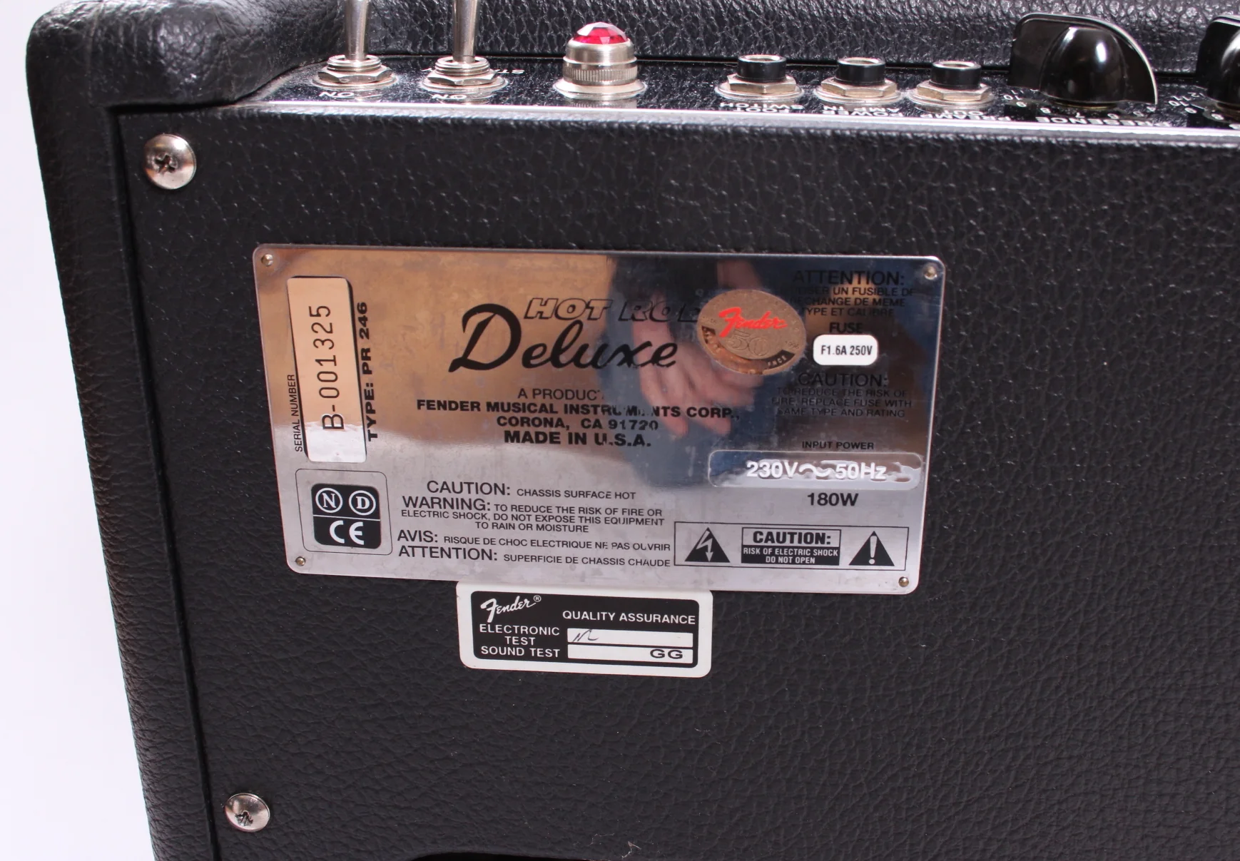 1996 Fender Hot Rod Deluxe USA black tolex - Image 8
