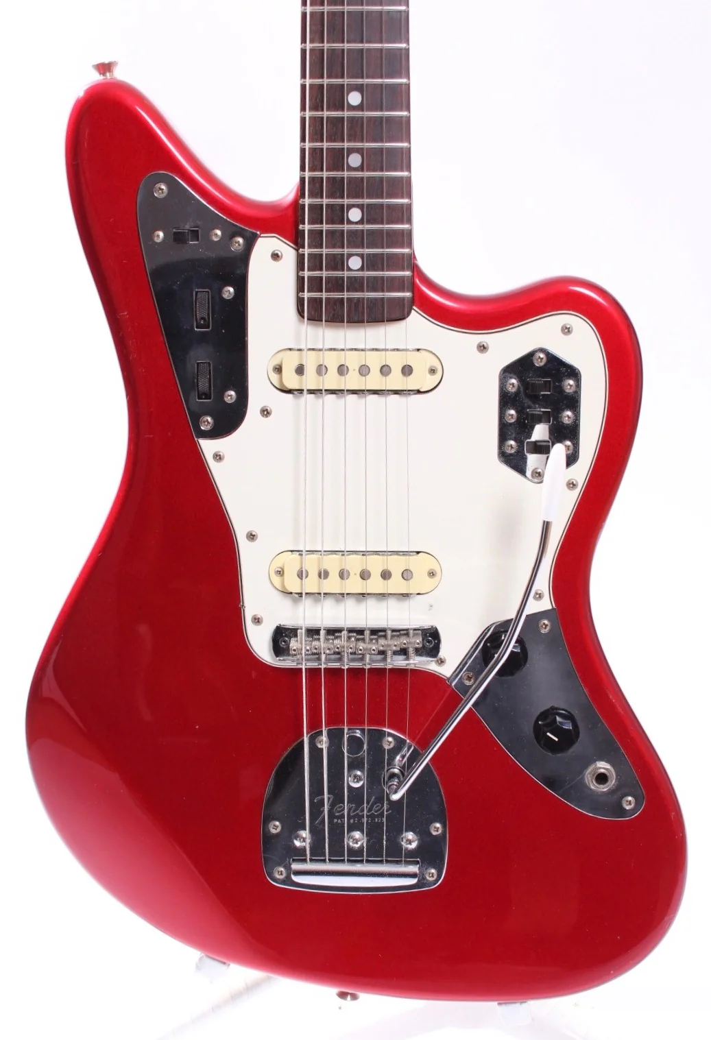 1996 Fender Jaguar 66 Reissue candy apple red - Image 2
