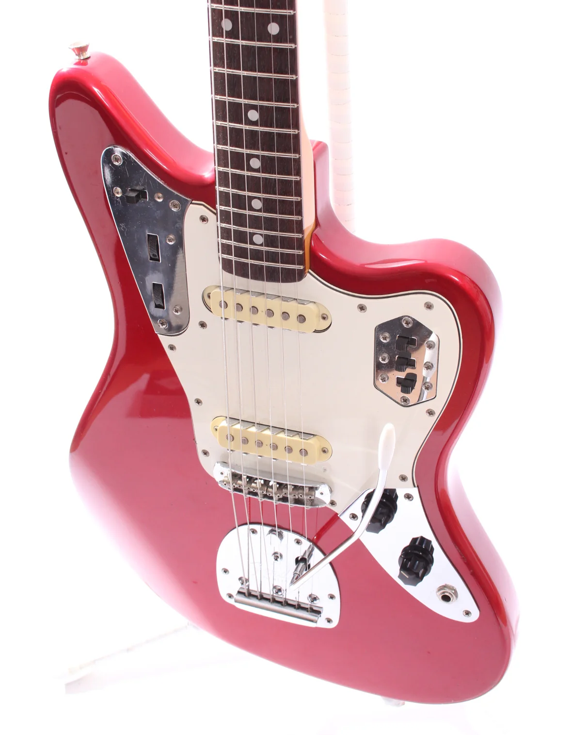 1996 Fender Jaguar 66 Reissue candy apple red - Image 3