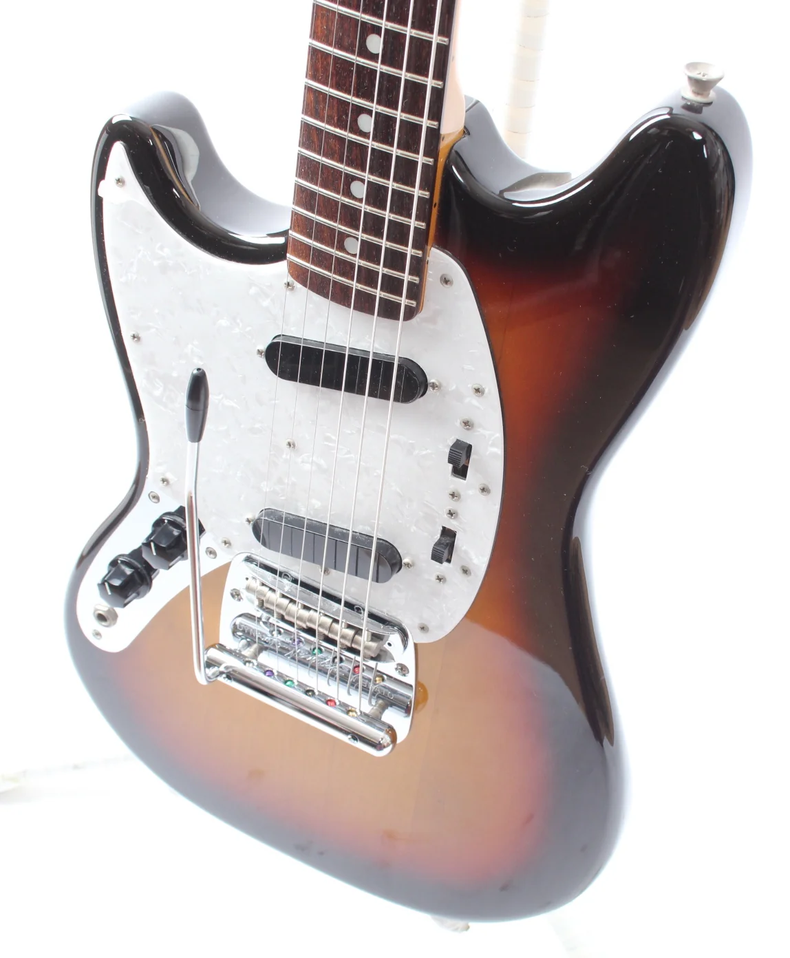 1996 Fender Mustang 69 Reissue Lefty sunburst - Image 3