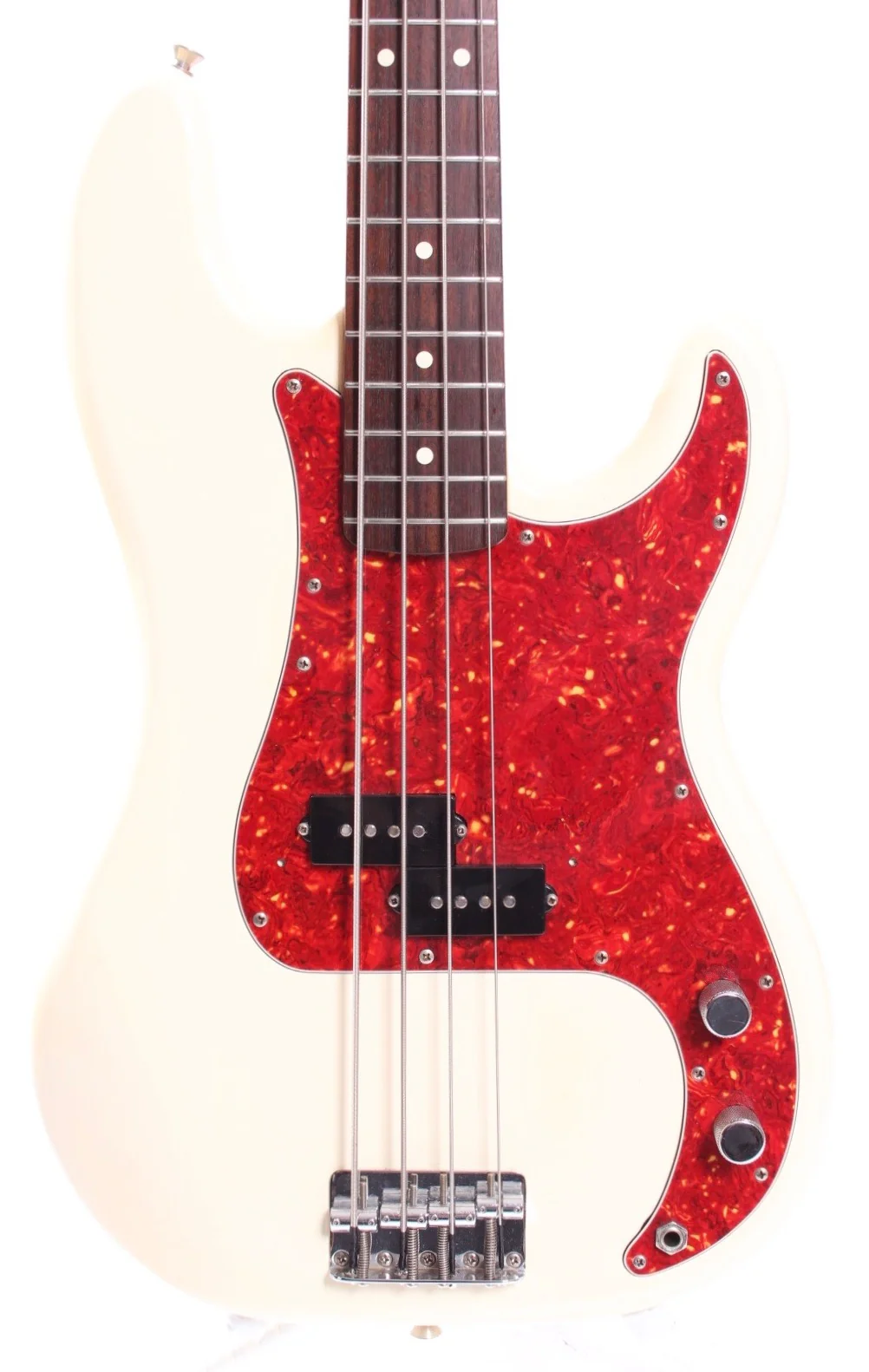 1996 Fender Precision Bass '62 Reissue Jazz neck vintage white - Image 2