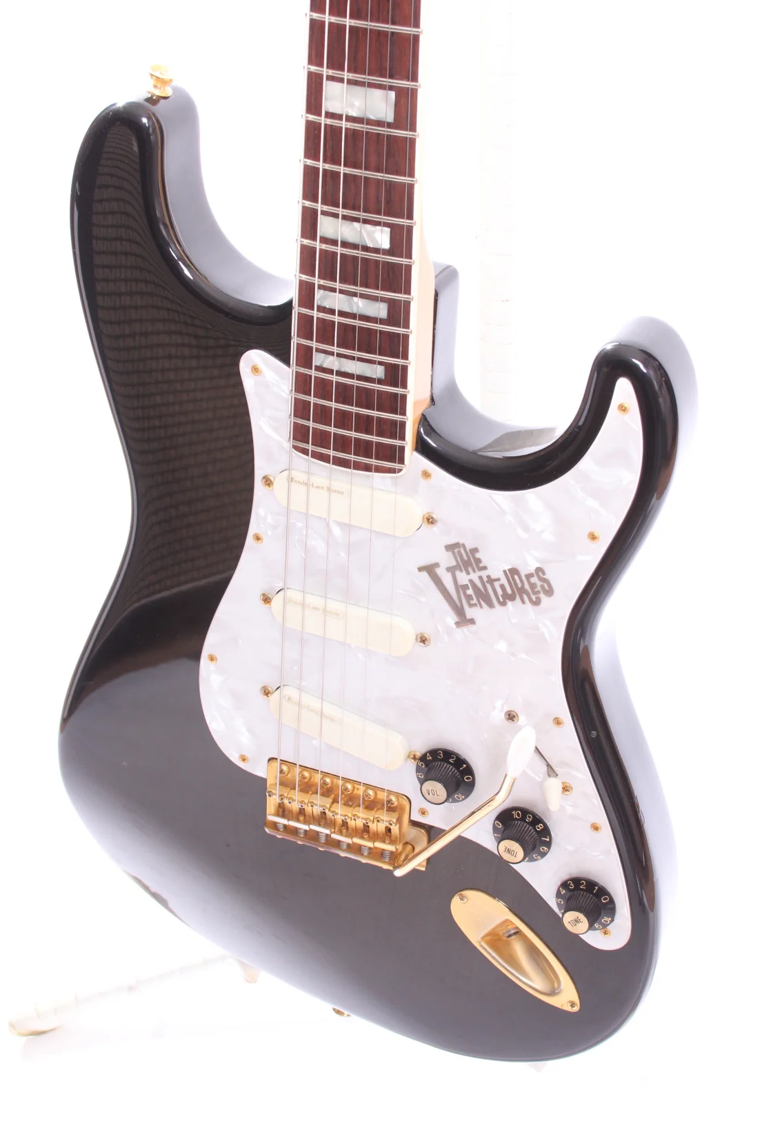 1996 Fender Stratocaster The Ventures black burst - Image 3
