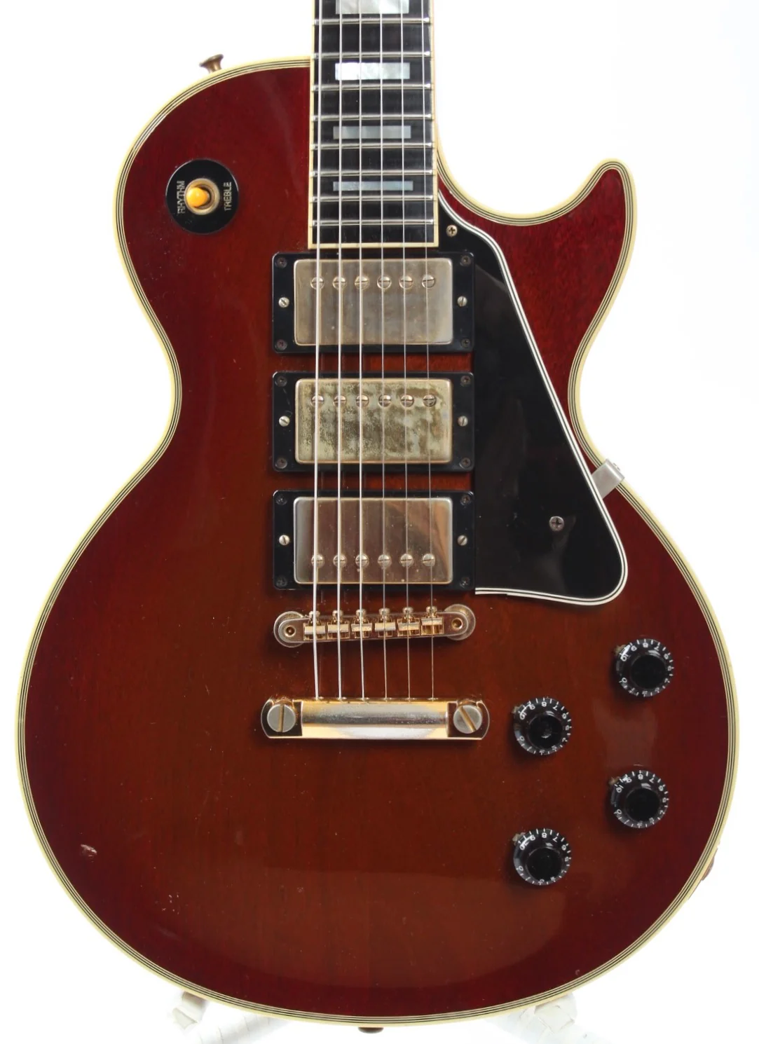1996 Gibson Custom Shop Les Paul Custom triple pickup cherry burst - Image 2