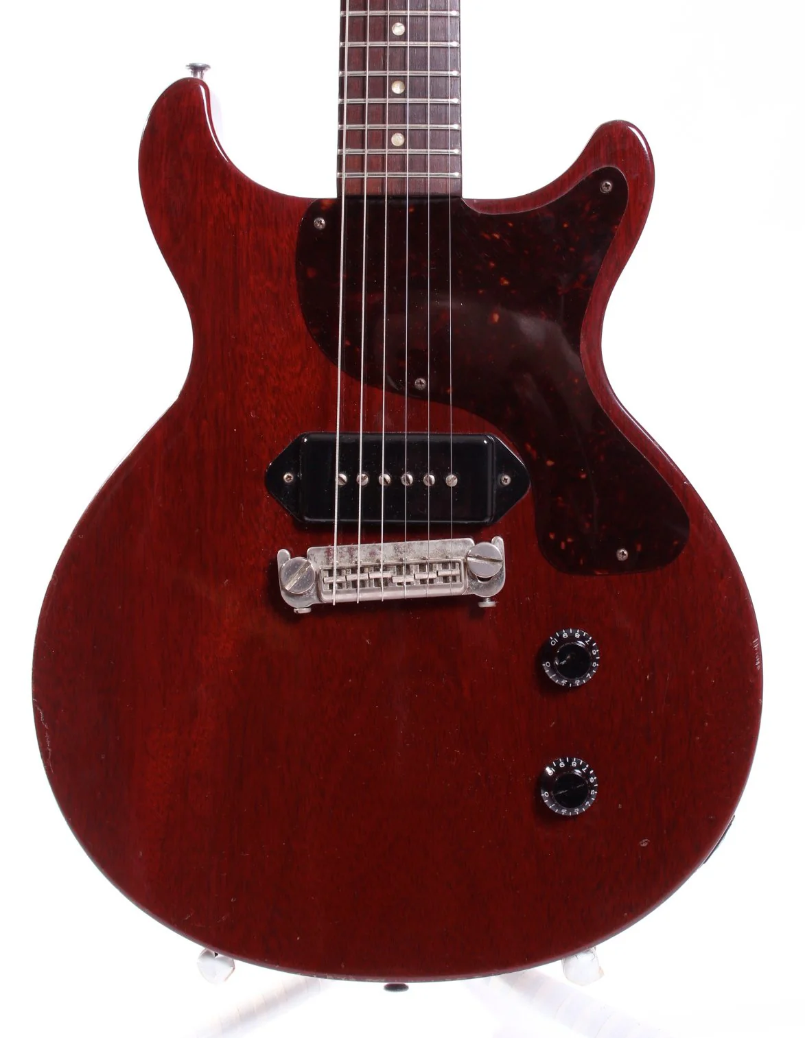 1996 Gibson Les Paul Junior Double Cutaway cherry red - Image 2