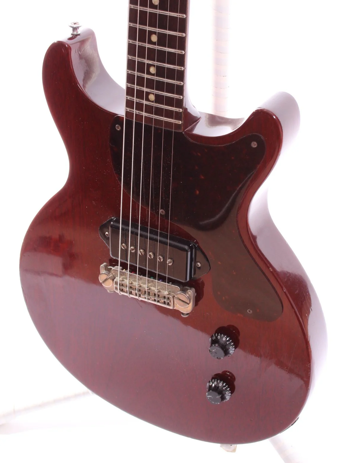 1996 Gibson Les Paul Junior Double Cutaway cherry red - Image 3