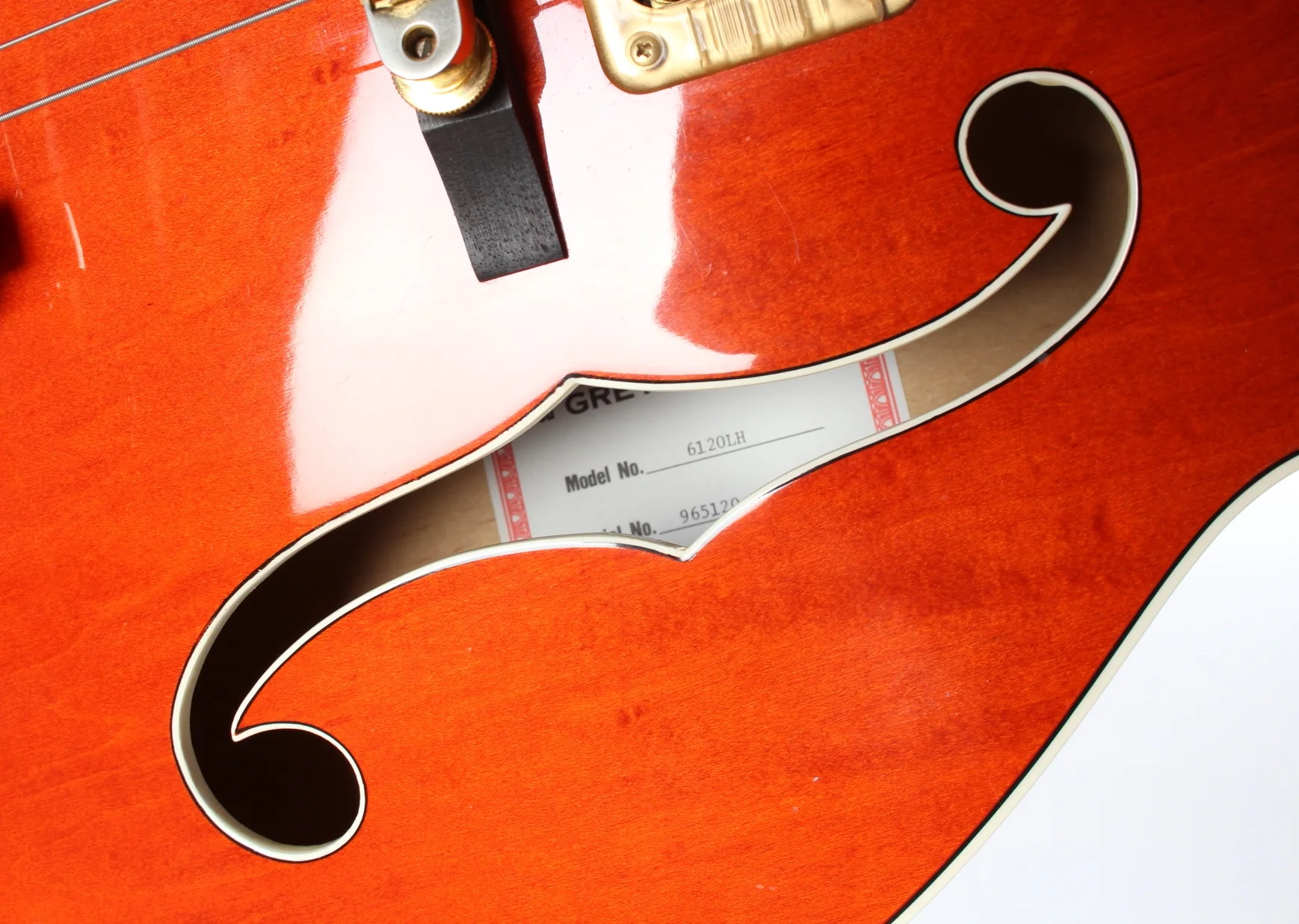 1996 Gretsch 6120 LH Lefty orange - Image 11