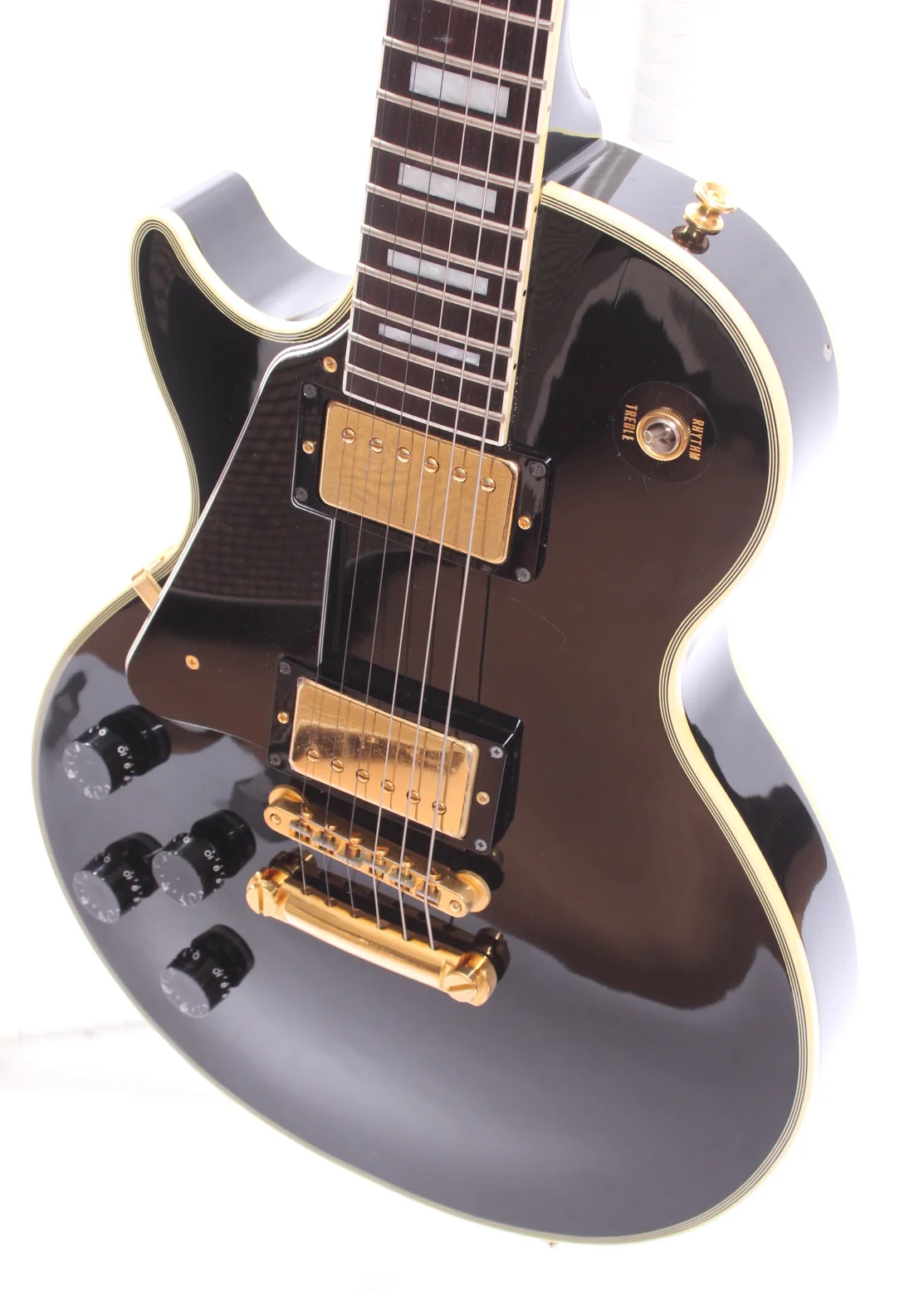 1996 Orville Les Paul Custom lefty ebony - Image 3